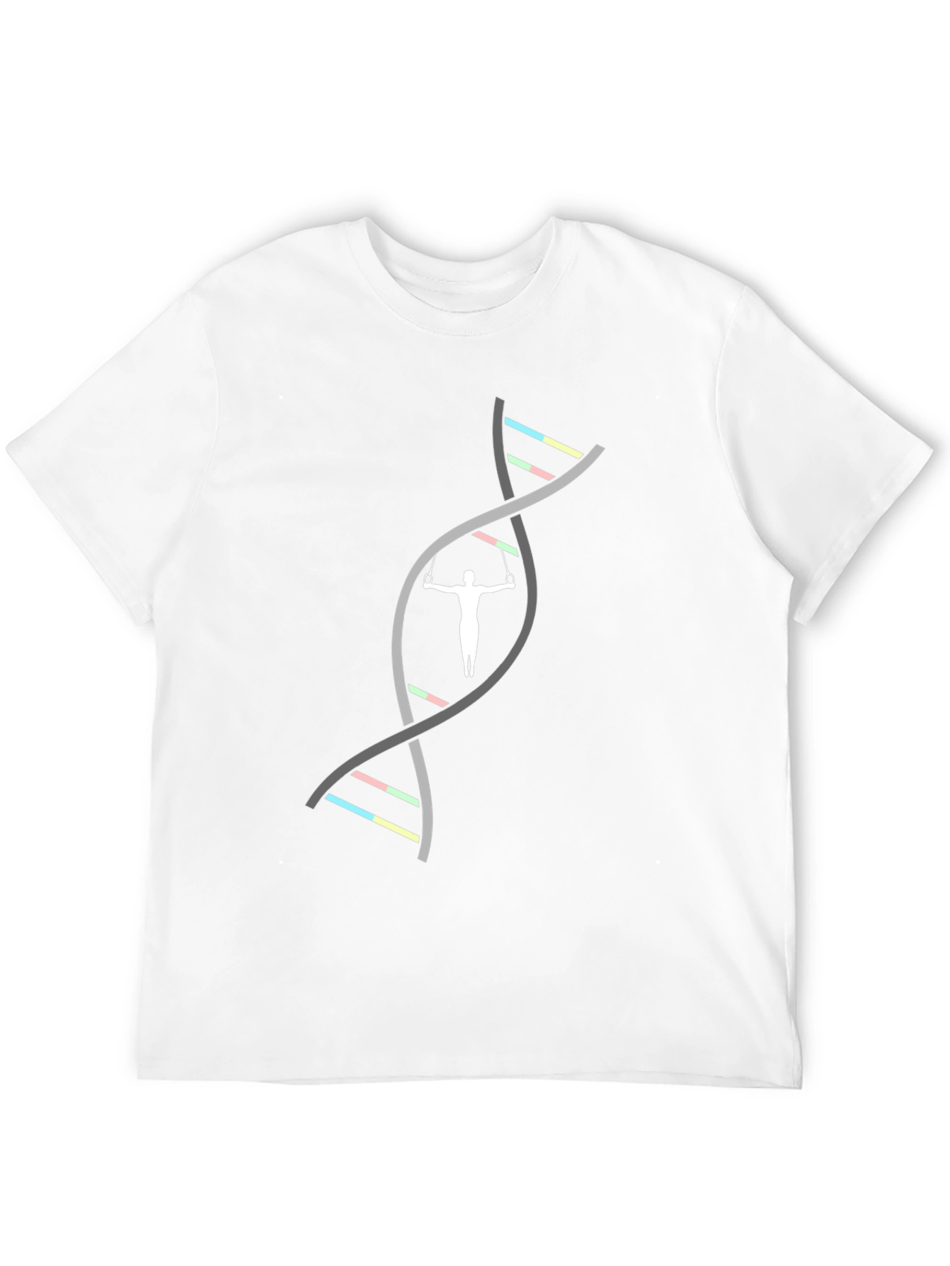 Gymnastics DNA Black T-Shirt - Athletic Genetic Design