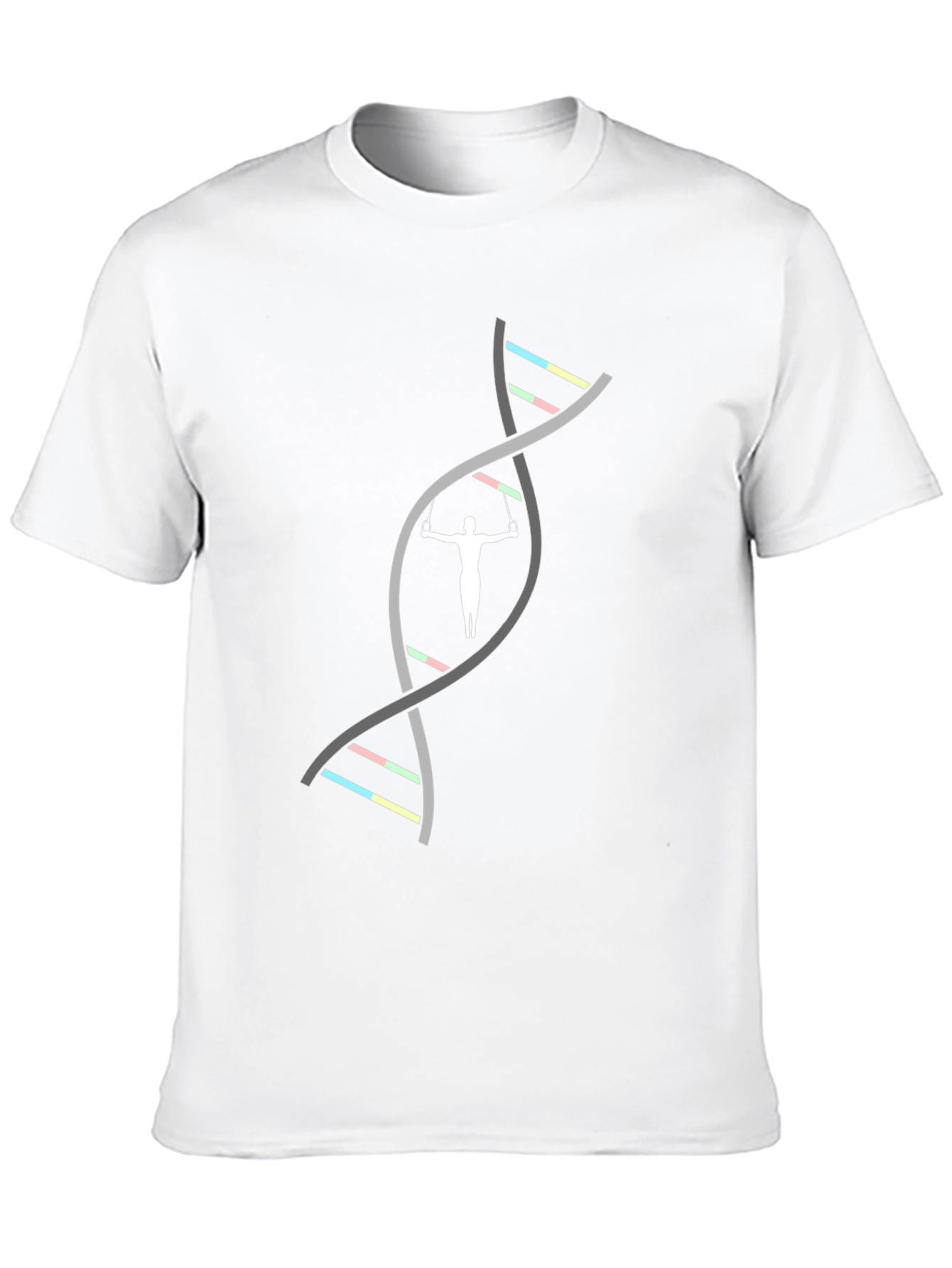 Gymnastics DNA Black T-Shirt - Athletic Genetic Design