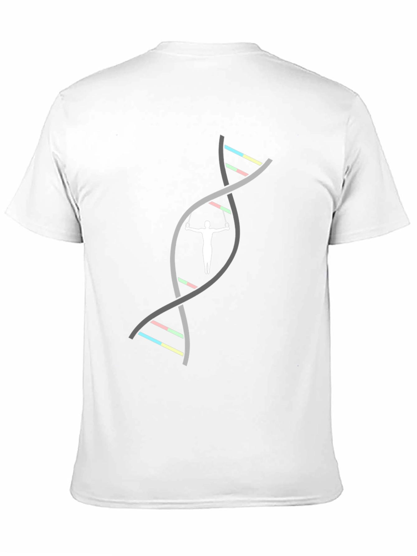 Gymnastics DNA Black T-Shirt - Athletic Genetic Design