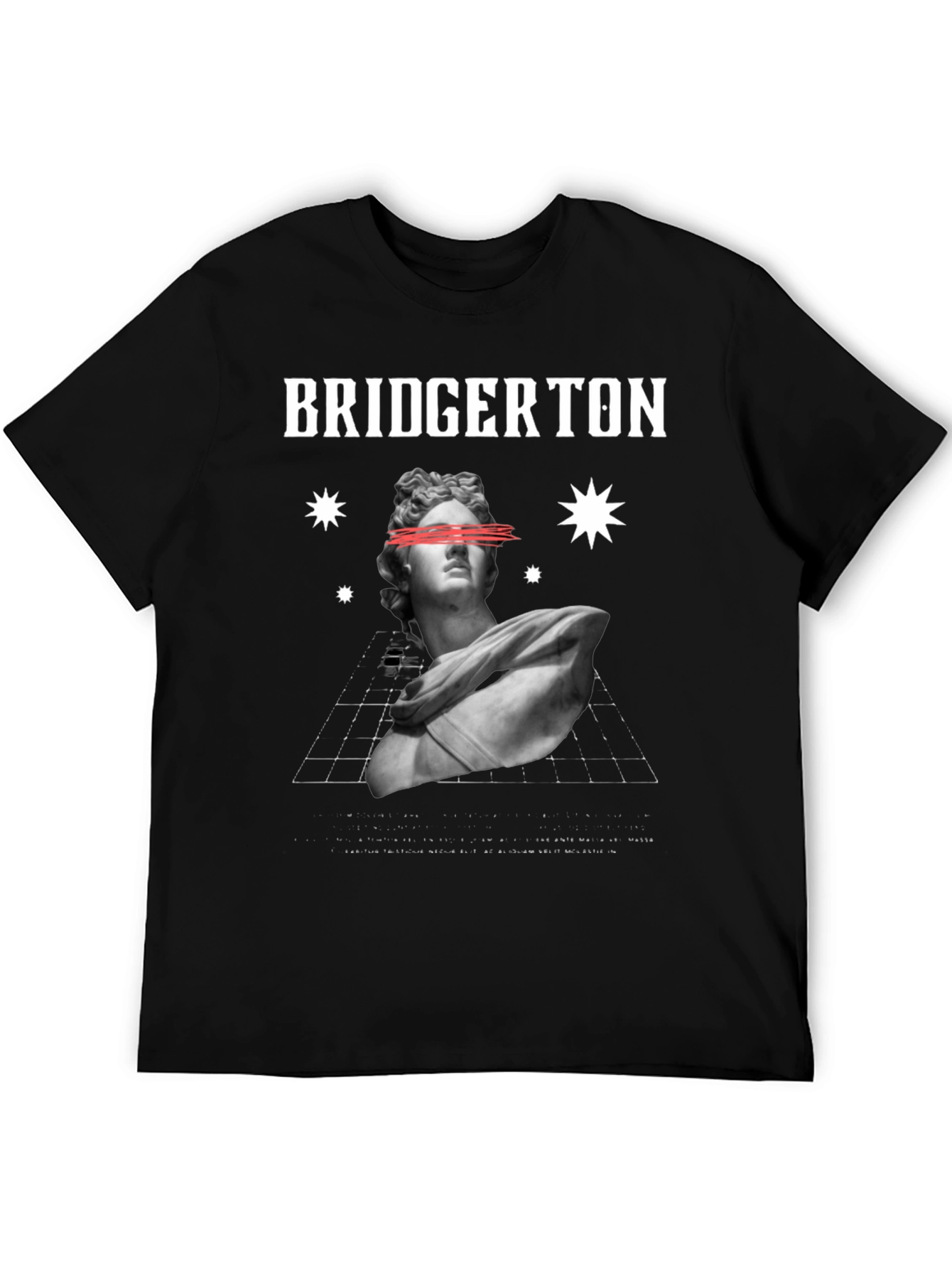 Bridgerton Statue Graphic Tee - Black