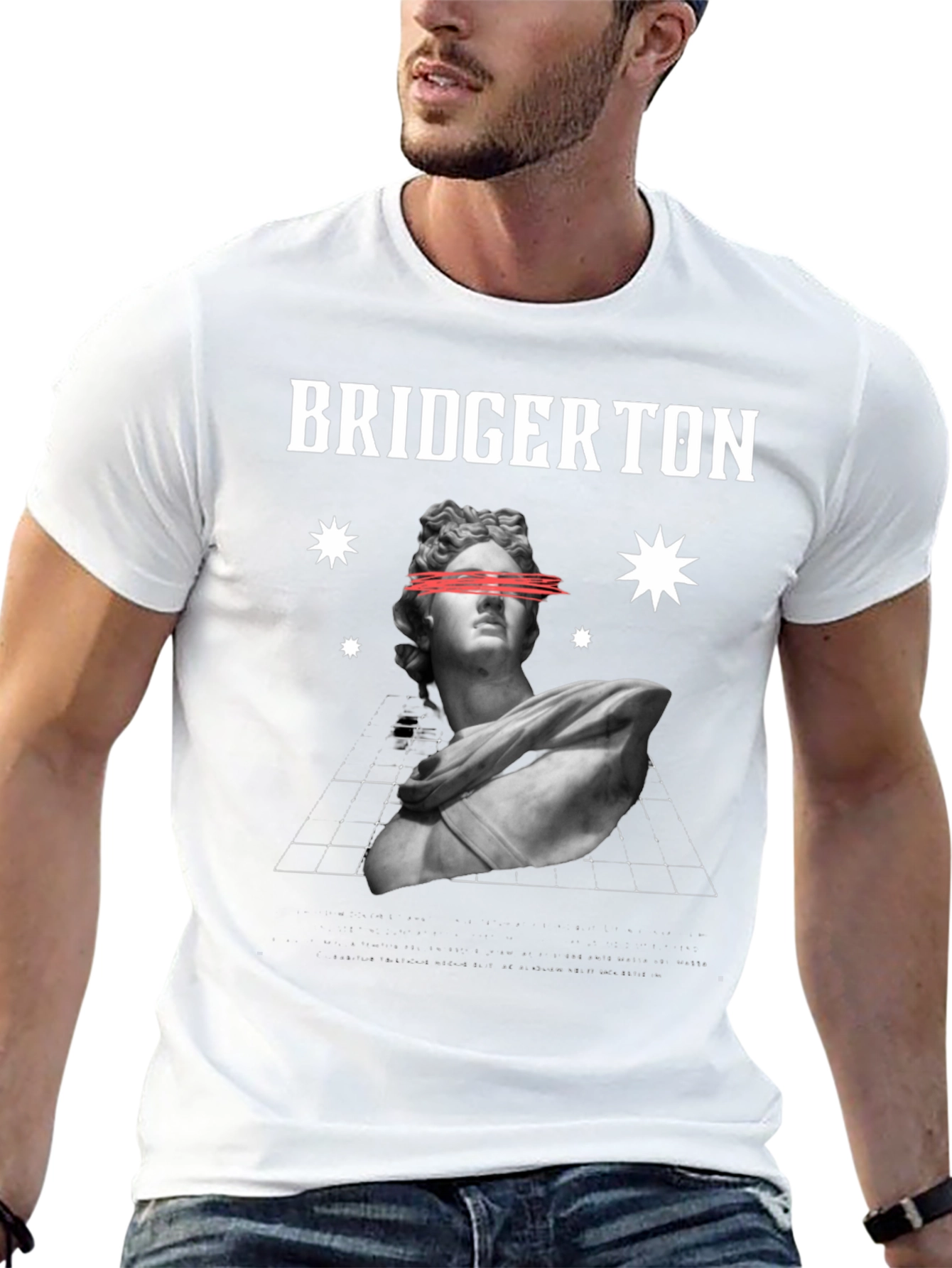Bridgerton Statue Graphic Tee - Black