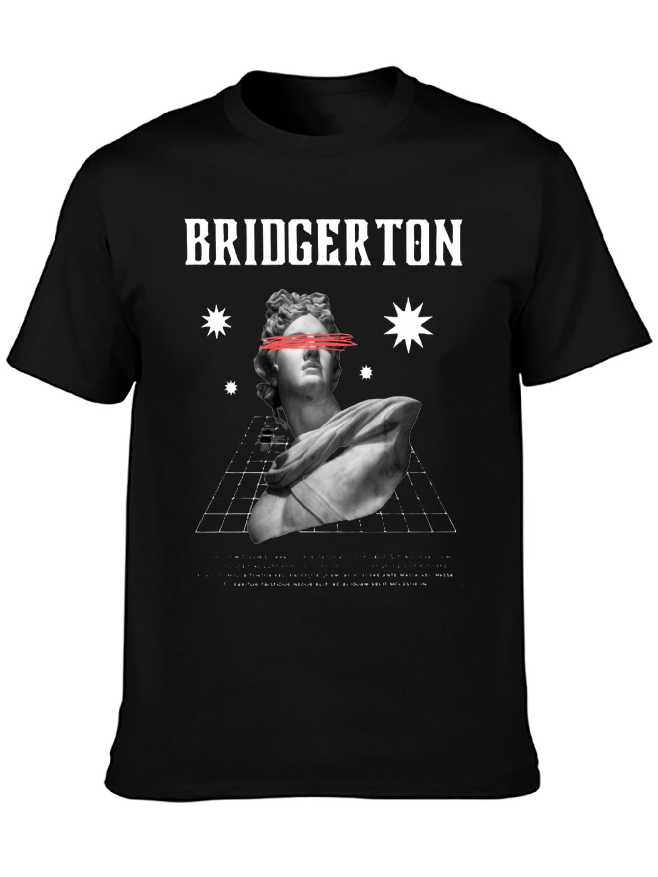 Bridgerton Statue Graphic Tee - Black