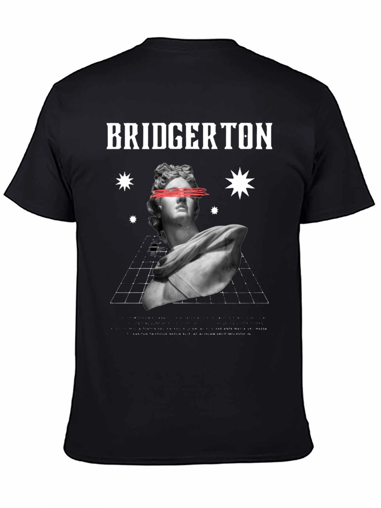 Bridgerton Statue Graphic Tee - Black