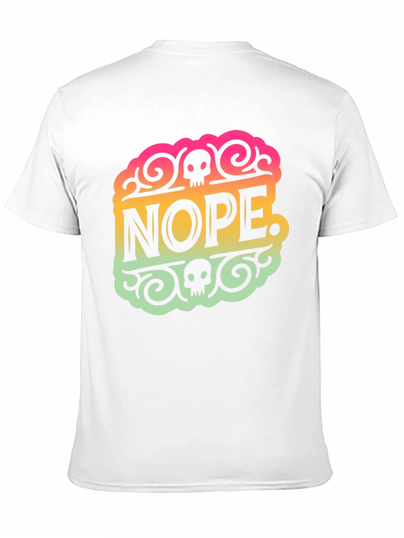 Nope Skull Graphic Tee - Trendy Statement Shirt
