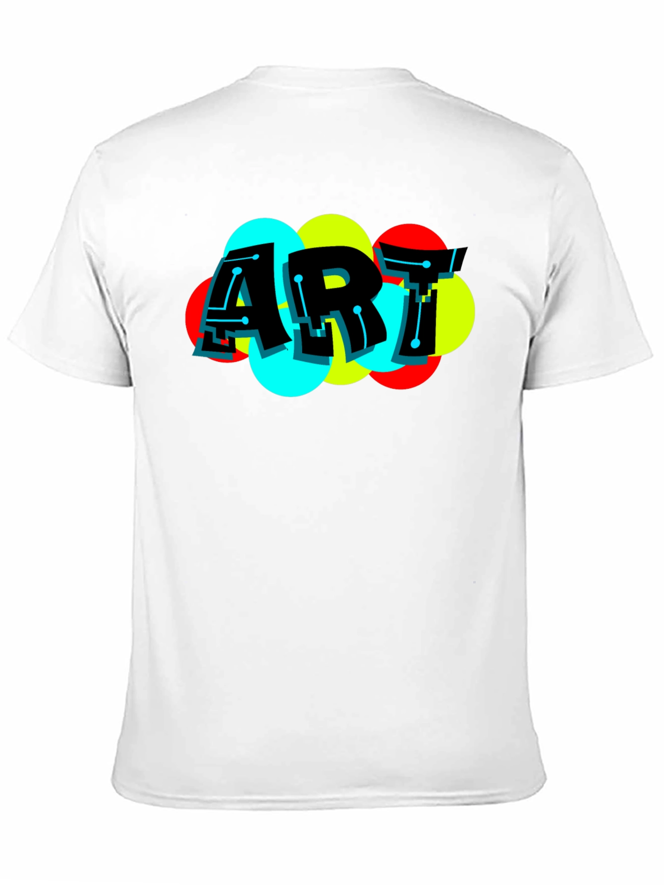 Modern Art Graphic Black T-Shirt
