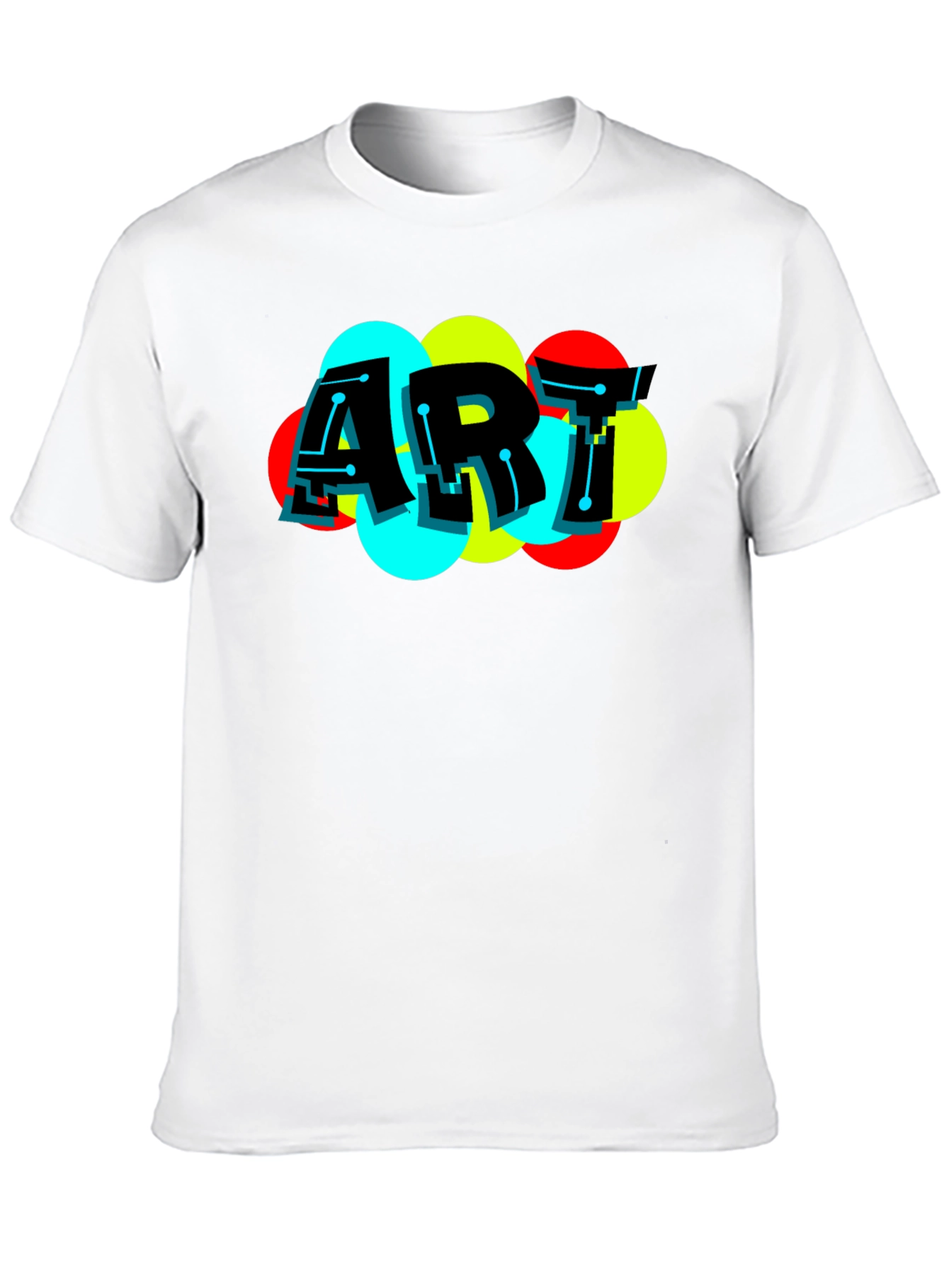 Modern Art Graphic Black T-Shirt