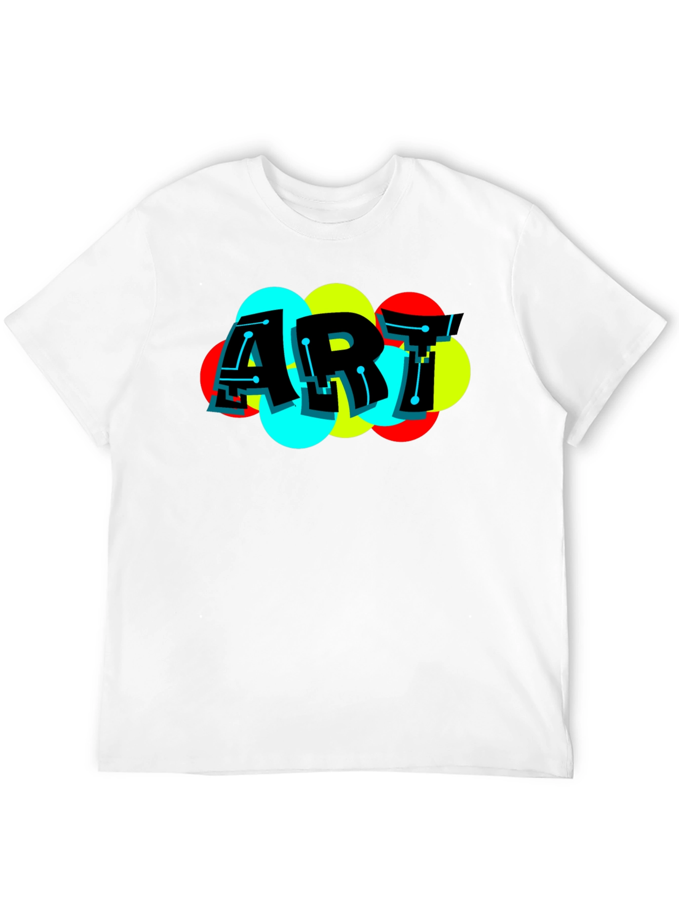 Modern Art Graphic Black T-Shirt