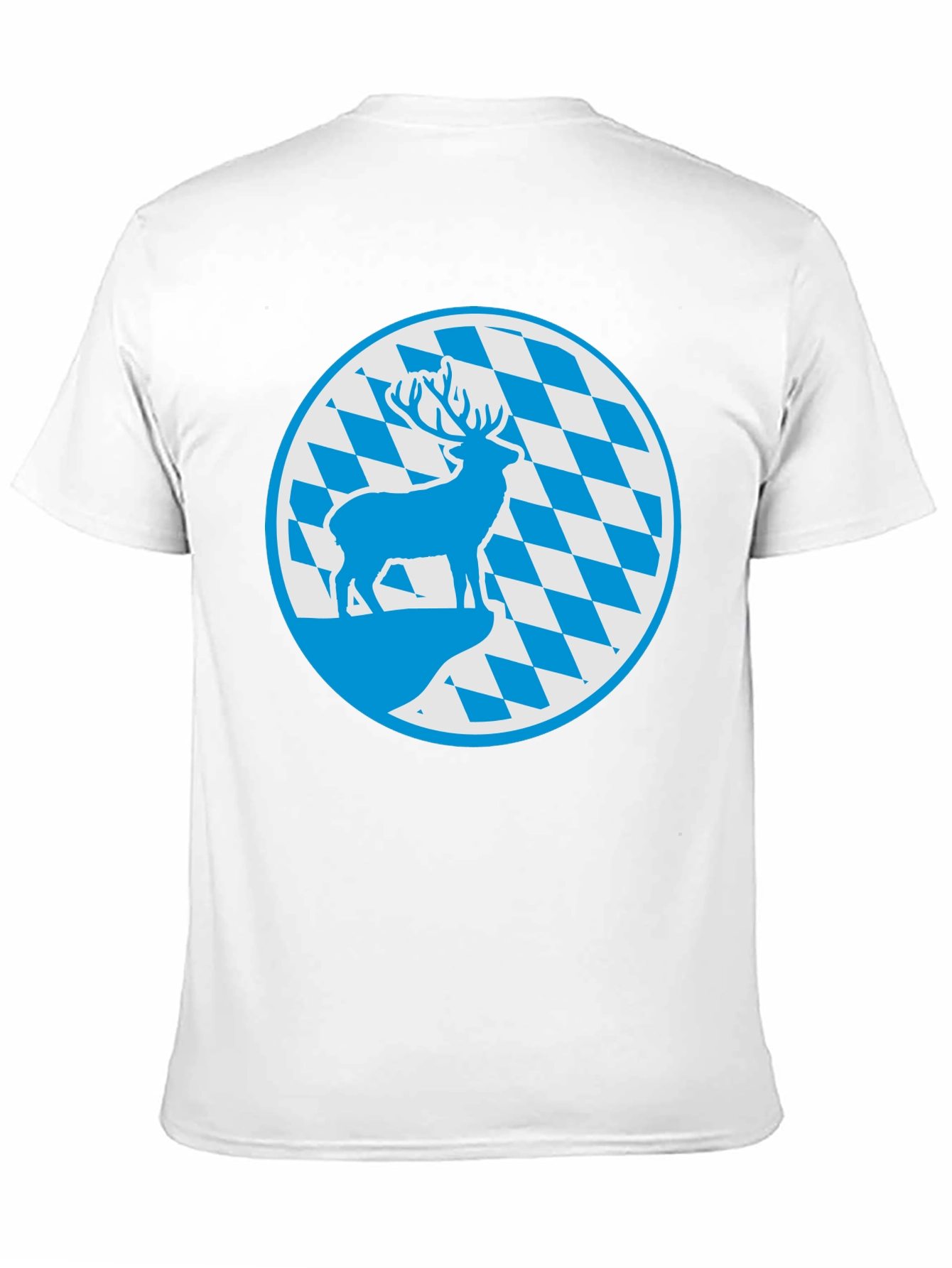 Bavarian Deer T-Shirt - Black Cotton Graphic Tee