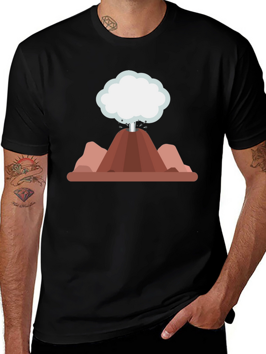 Volcano Graphic Black Tee