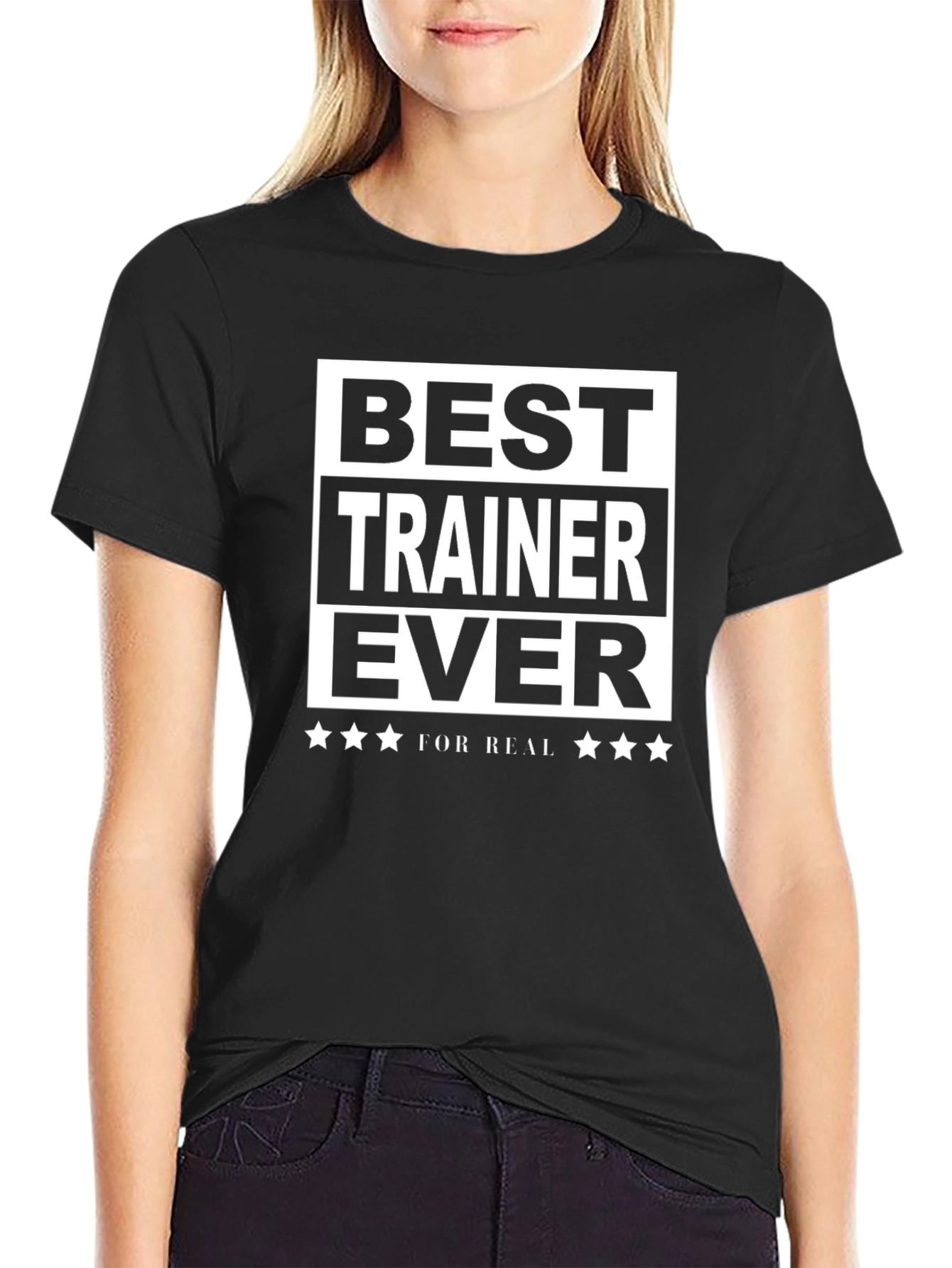 Best Trainer Ever T-Shirt - Black Cotton Tee