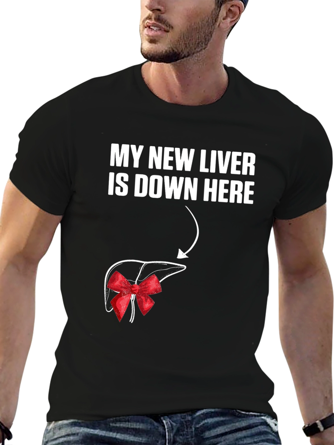 Funny Liver Transplant T-Shirt - My New Liver
