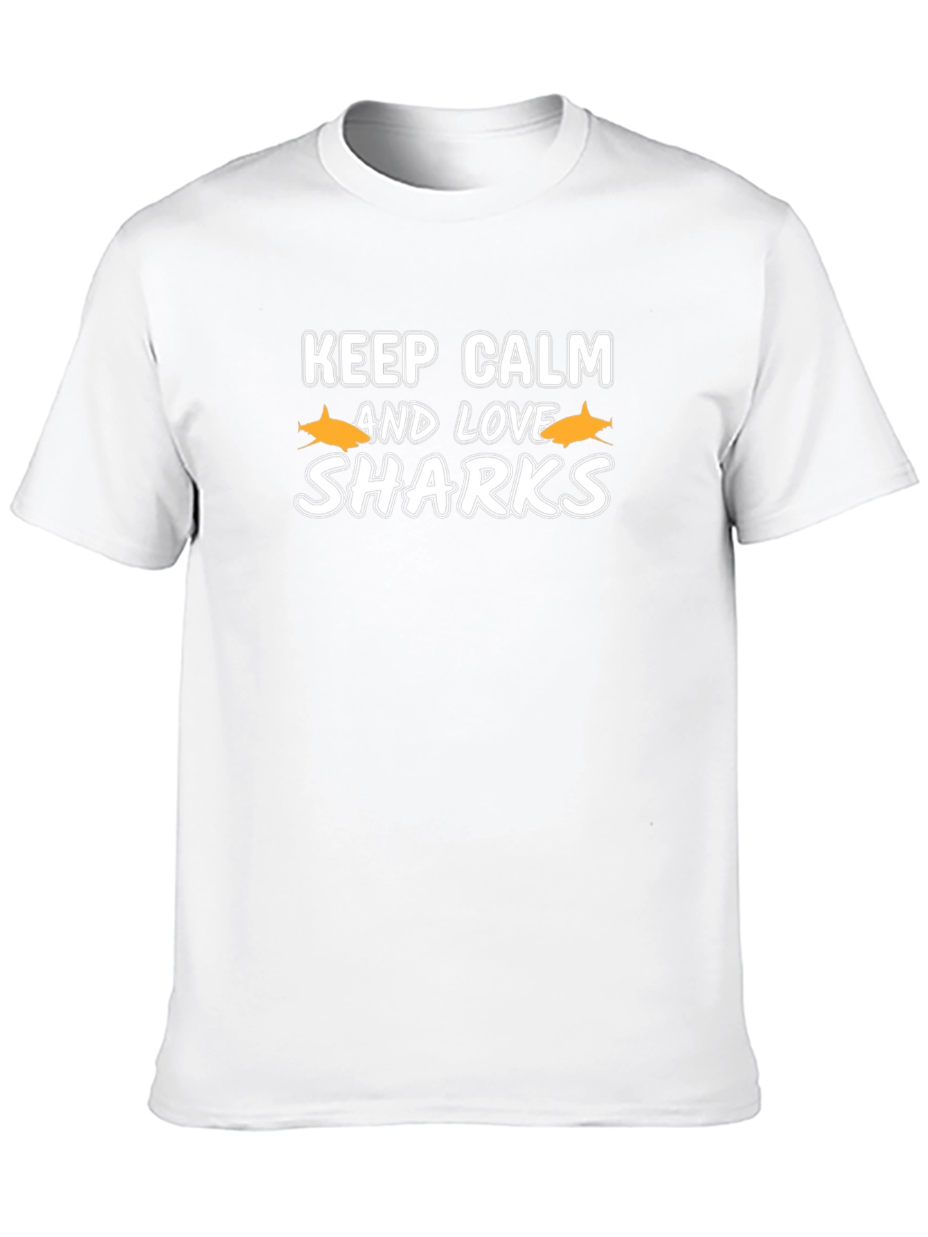 Keep Calm & Love Sharks Graphic T-Shirt