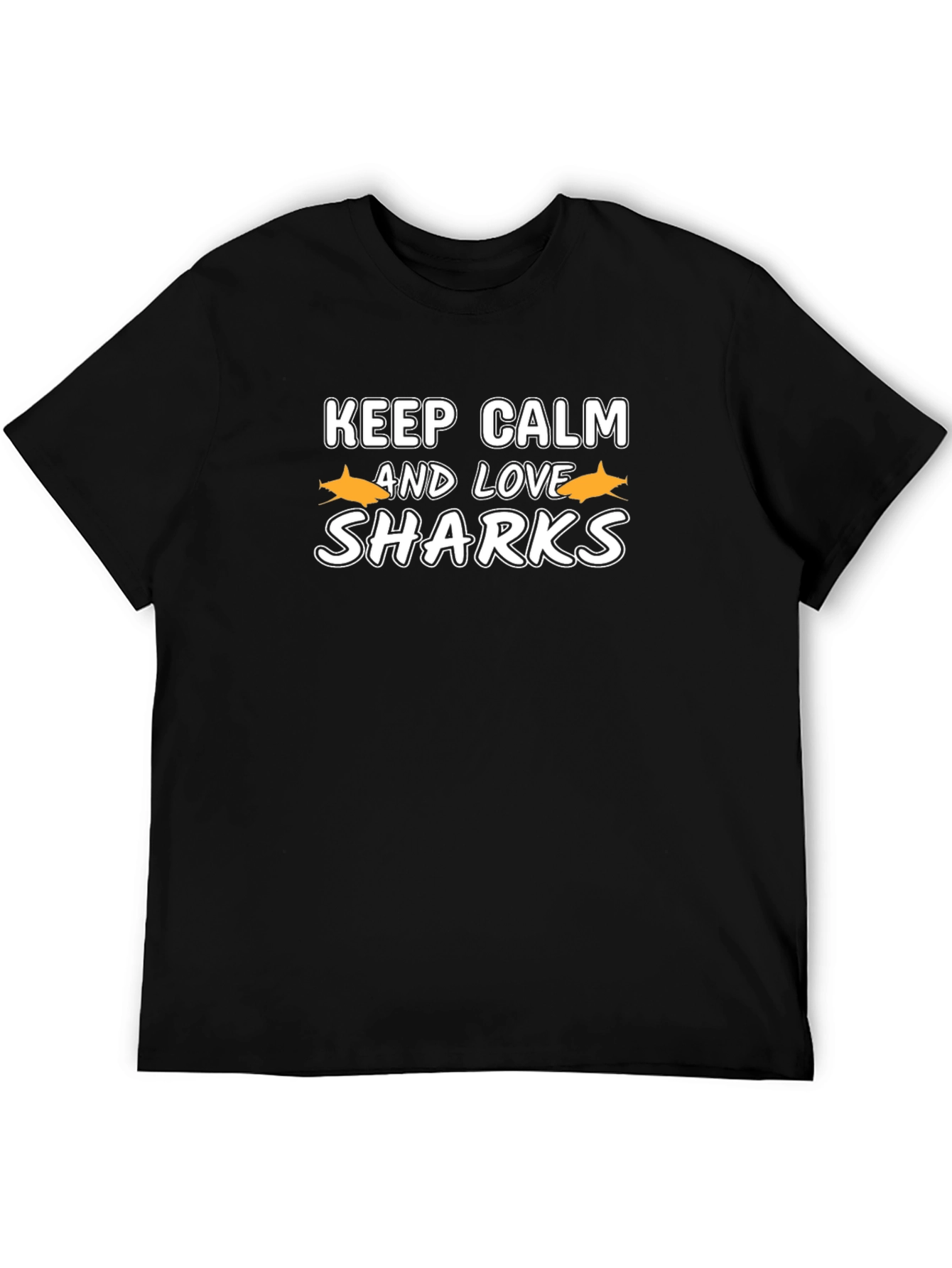Keep Calm & Love Sharks Graphic T-Shirt