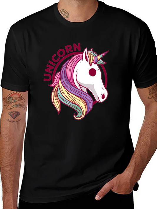 Unicorn Graphic Tee - Stylish Black T-Shirt