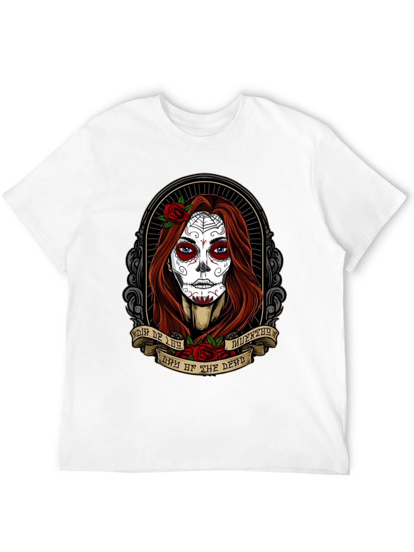 Day of the Dead T-Shirt - Sugar Skull Woman