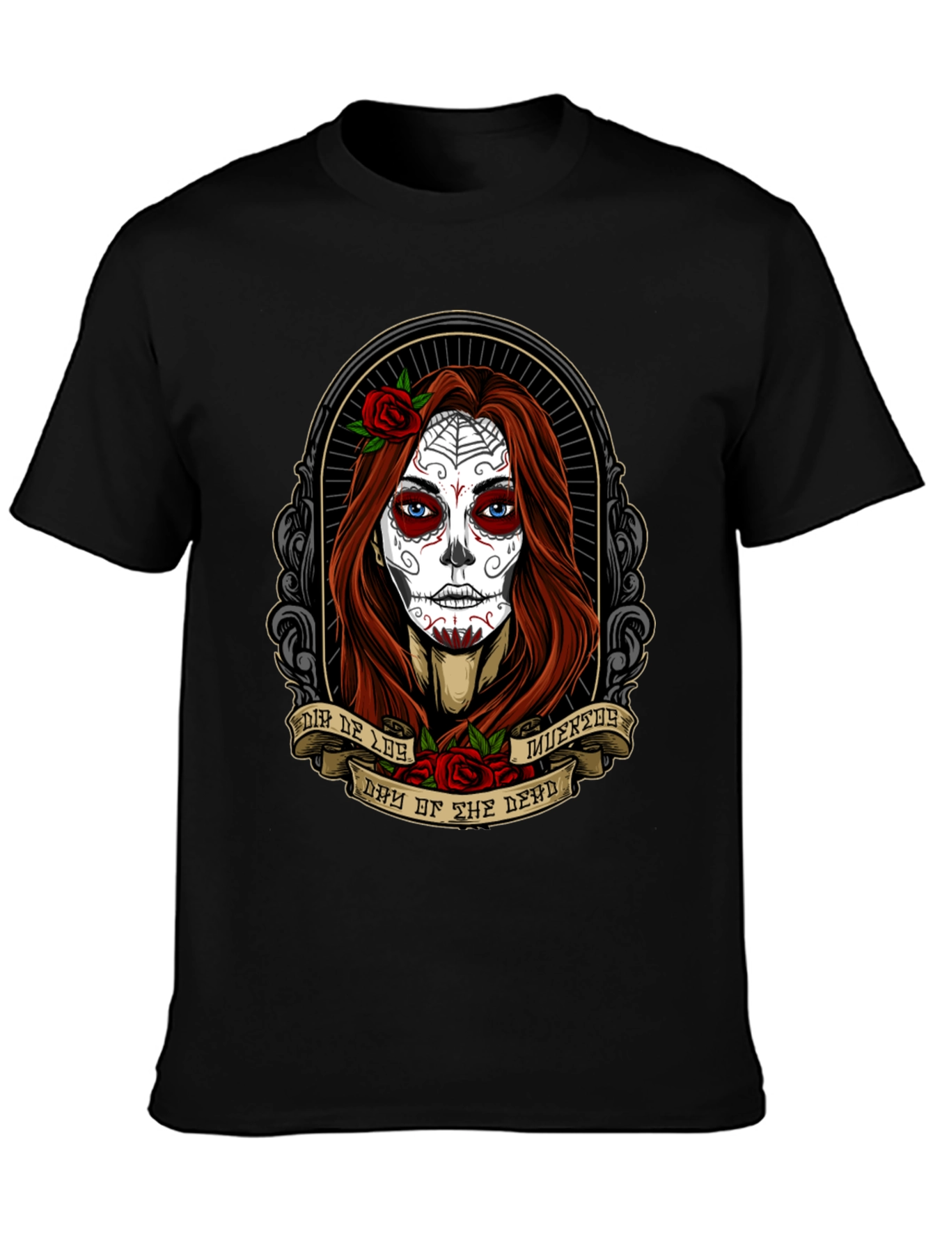 Day of the Dead T-Shirt - Sugar Skull Woman