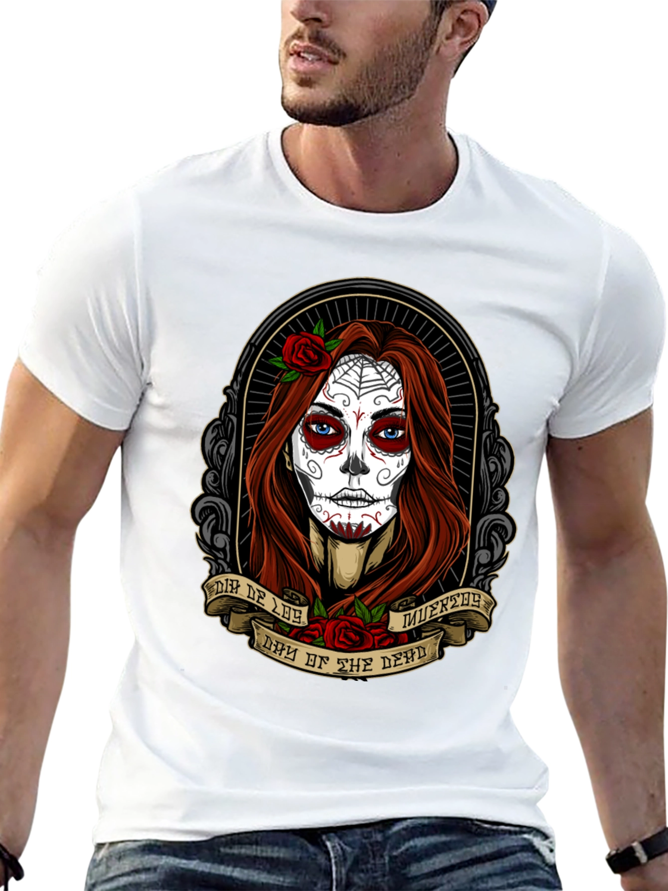 Day of the Dead T-Shirt - Sugar Skull Woman