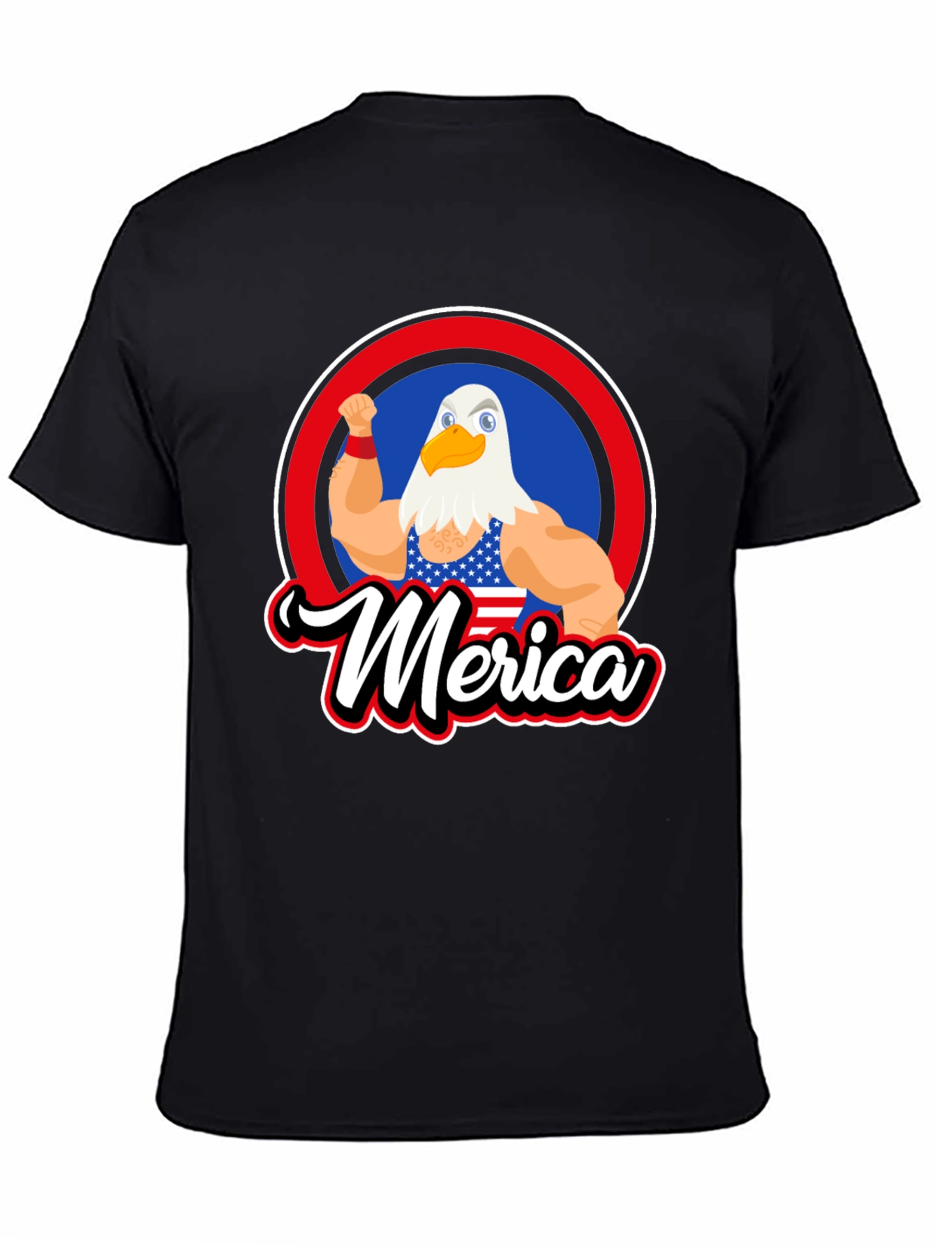Patriotic Merica Eagle Graphic T-Shirt