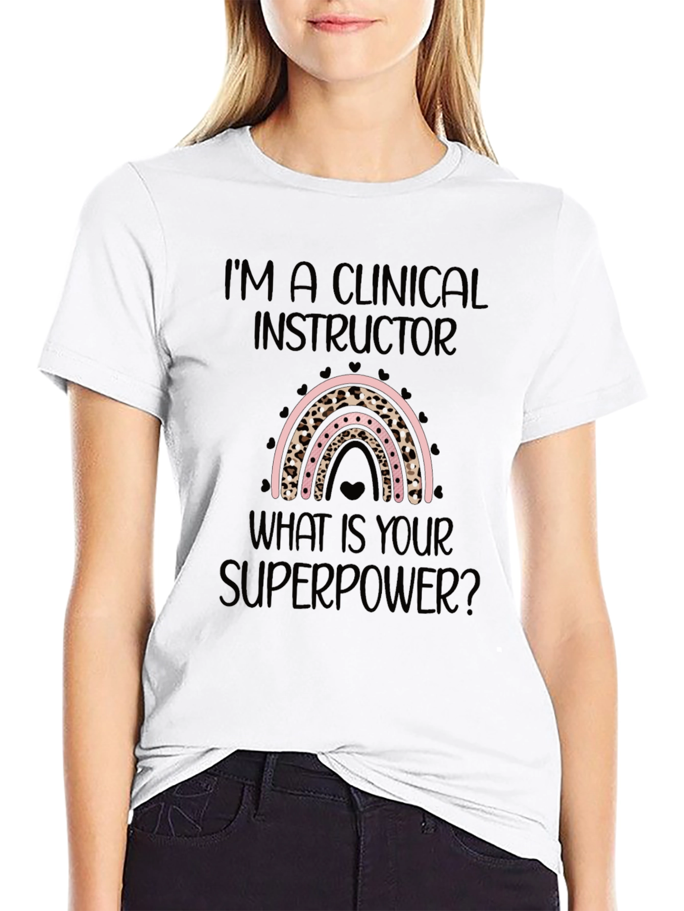 Clinical Instructor Superpower Black T-Shirt