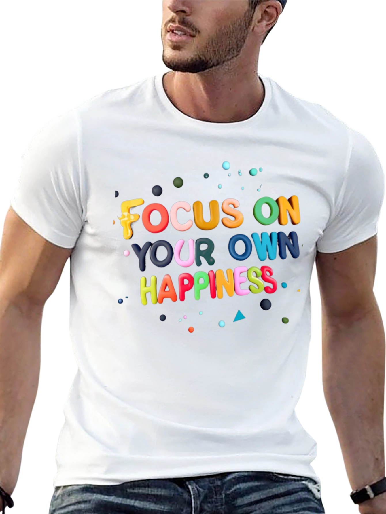 Focus On Your Own Happiness Graphic T-Shirt