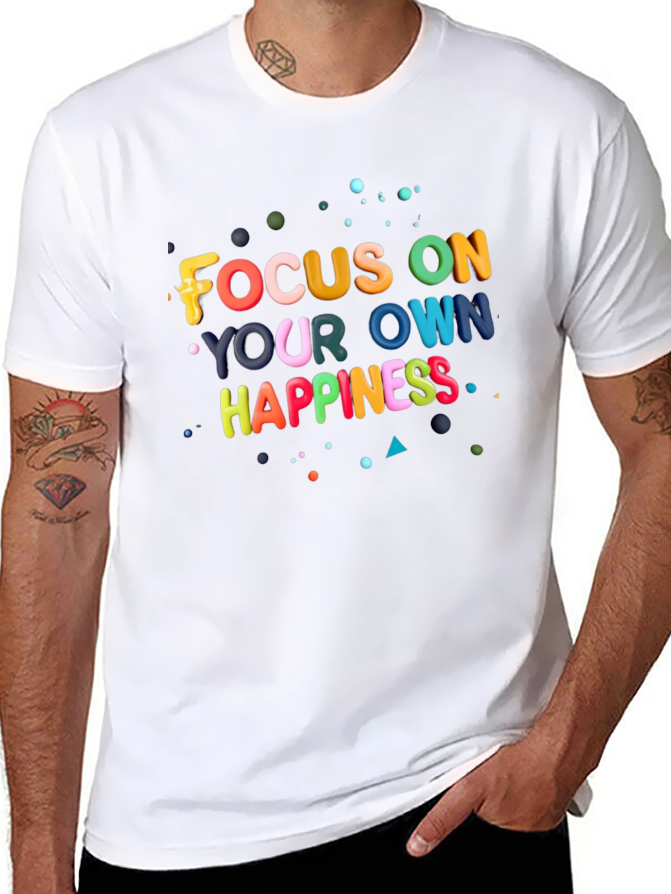 Focus On Your Own Happiness Graphic T-Shirt