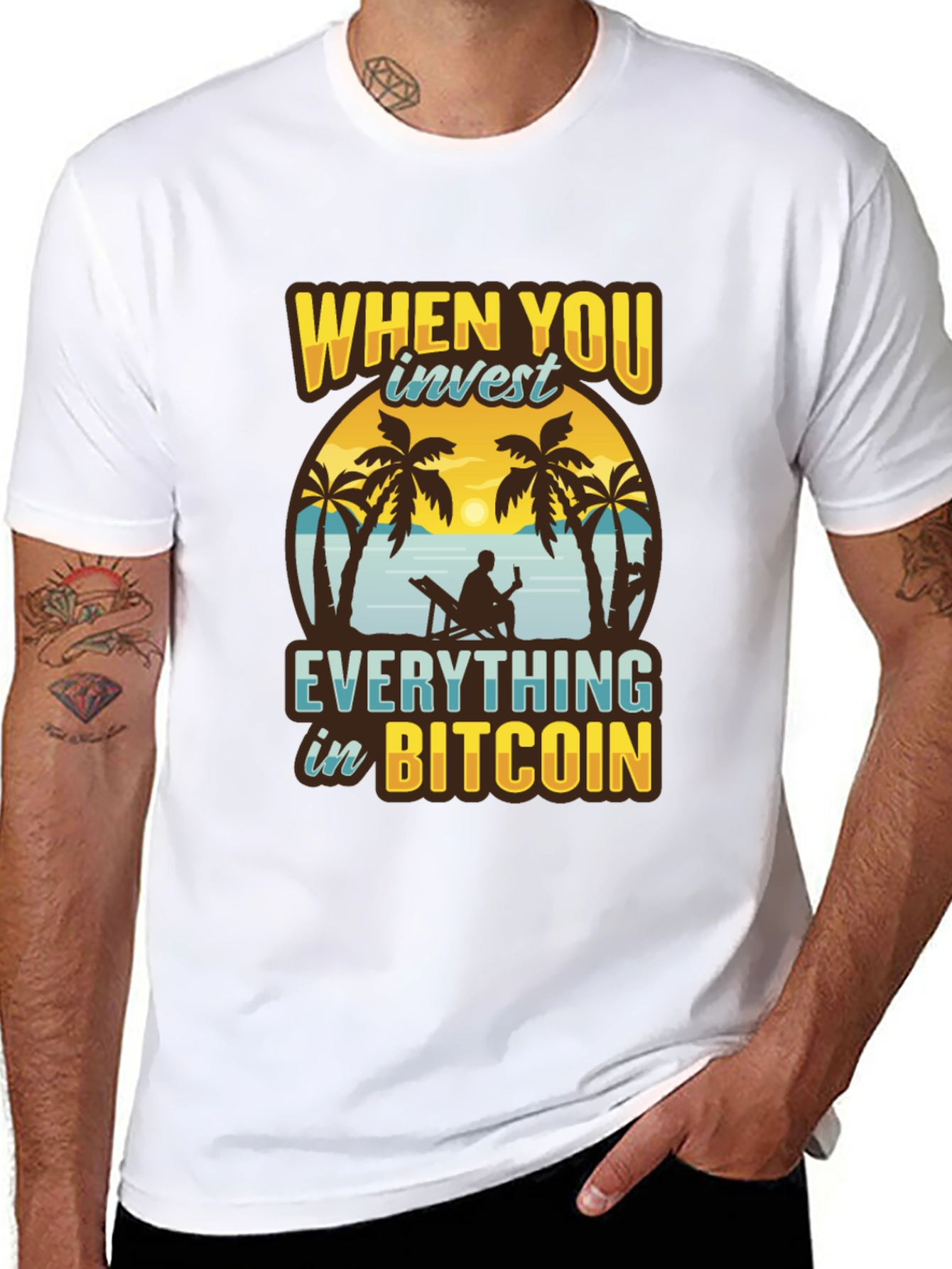 Bitcoin Investor Graphic Tee - Beach Life Crypto