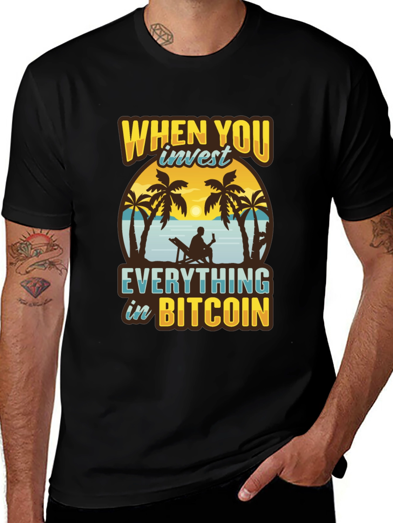 Bitcoin Investor Graphic Tee - Beach Life Crypto