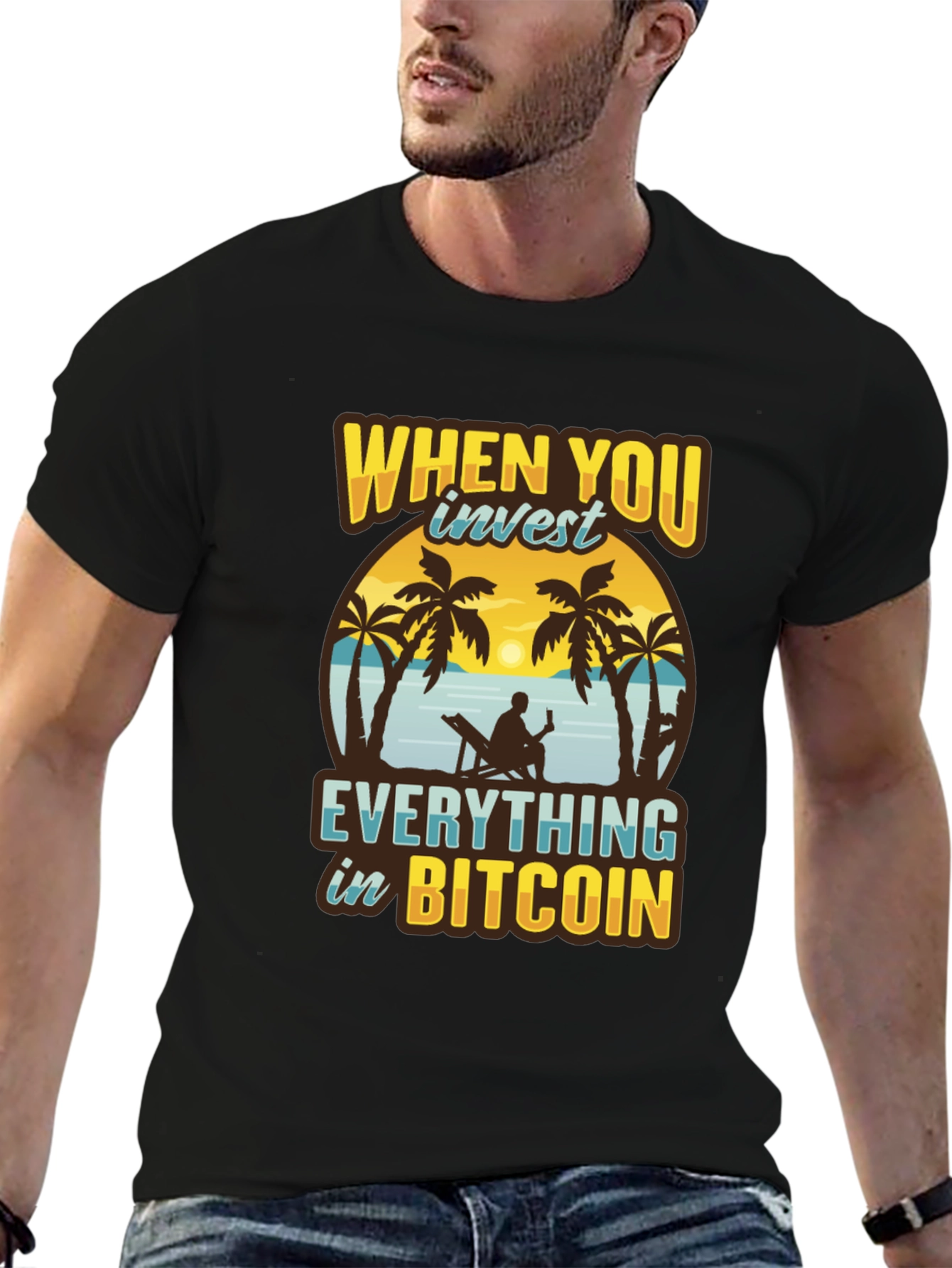 Bitcoin Investor Graphic Tee - Beach Life Crypto