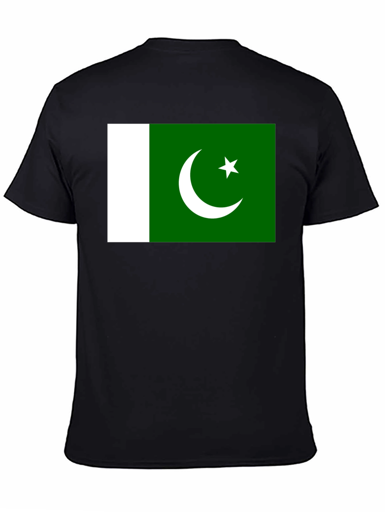 Pakistan Flag T-Shirt - Black Cotton Tee