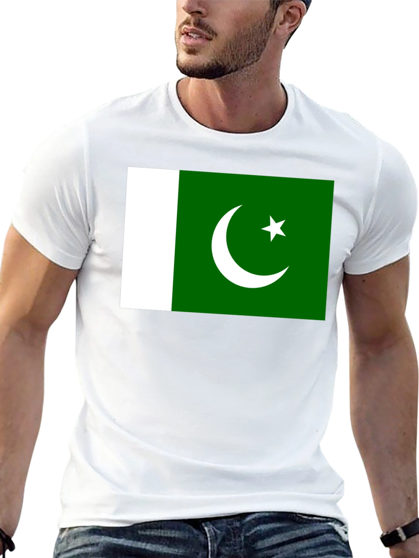 Pakistan Flag T-Shirt - Black Cotton Tee
