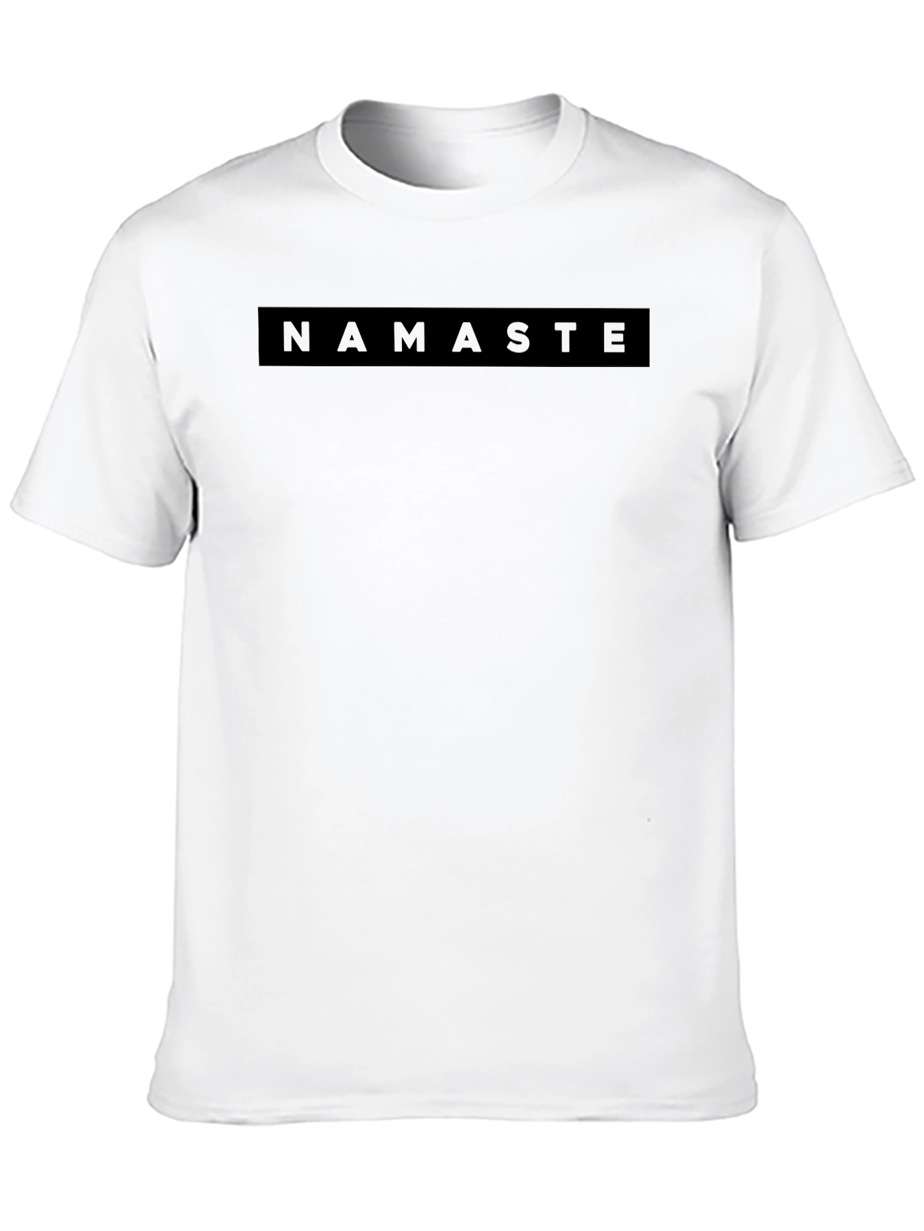 Namaste Graphic Tee - Relaxed Fit Black T-Shirt