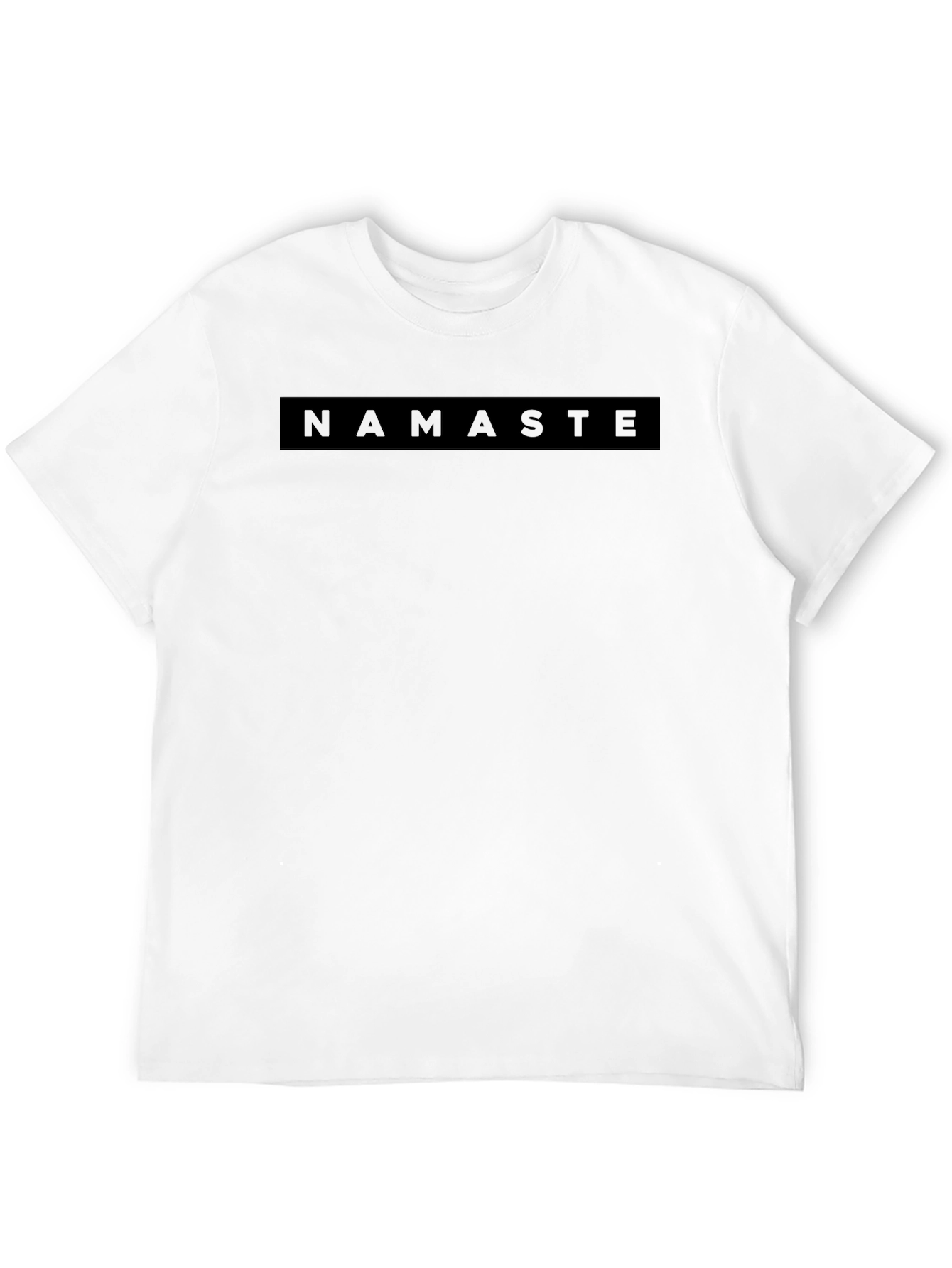 Namaste Graphic Tee - Relaxed Fit Black T-Shirt