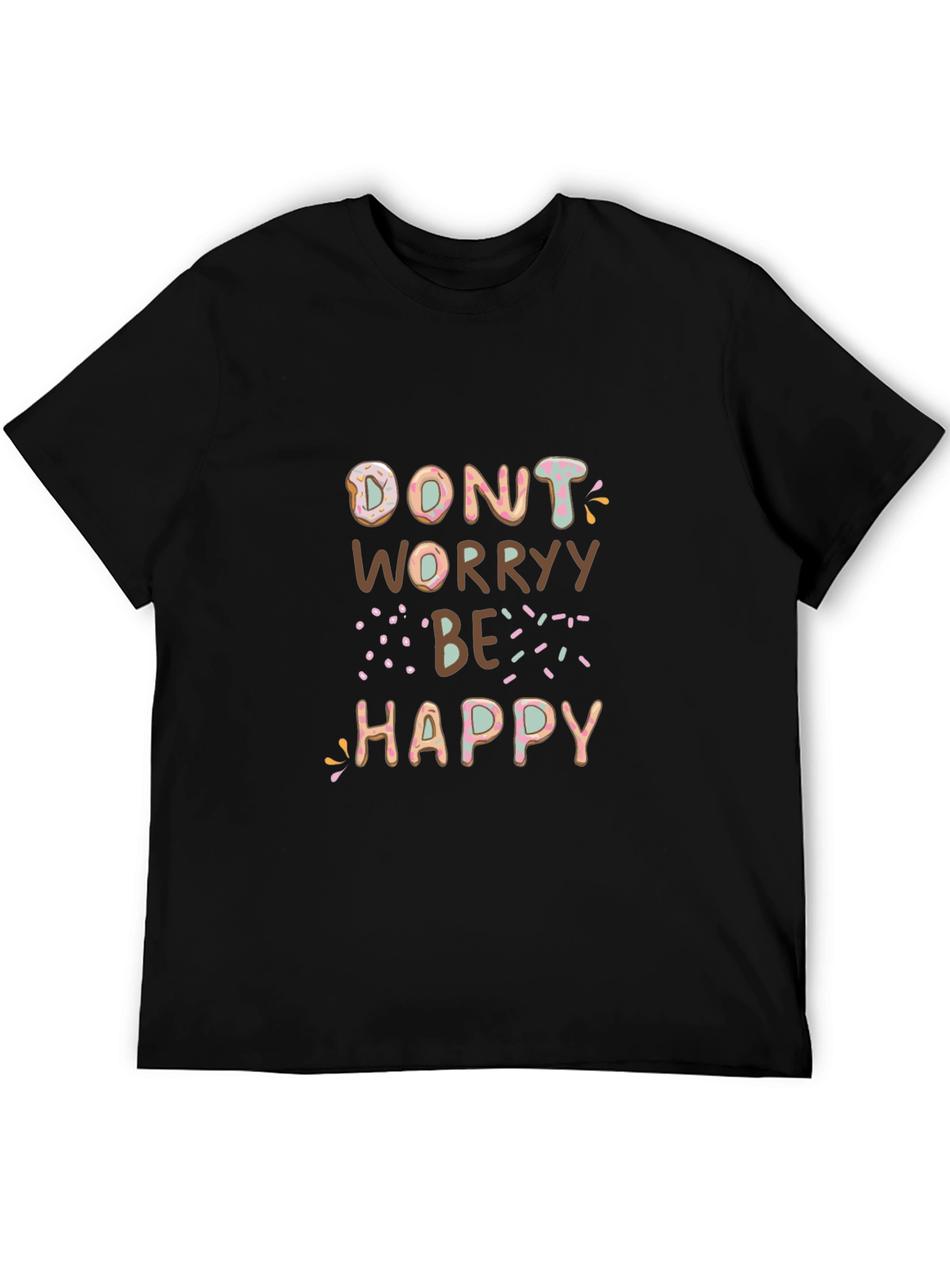 Donut Worry Be Happy Graphic Tee - Unisex
