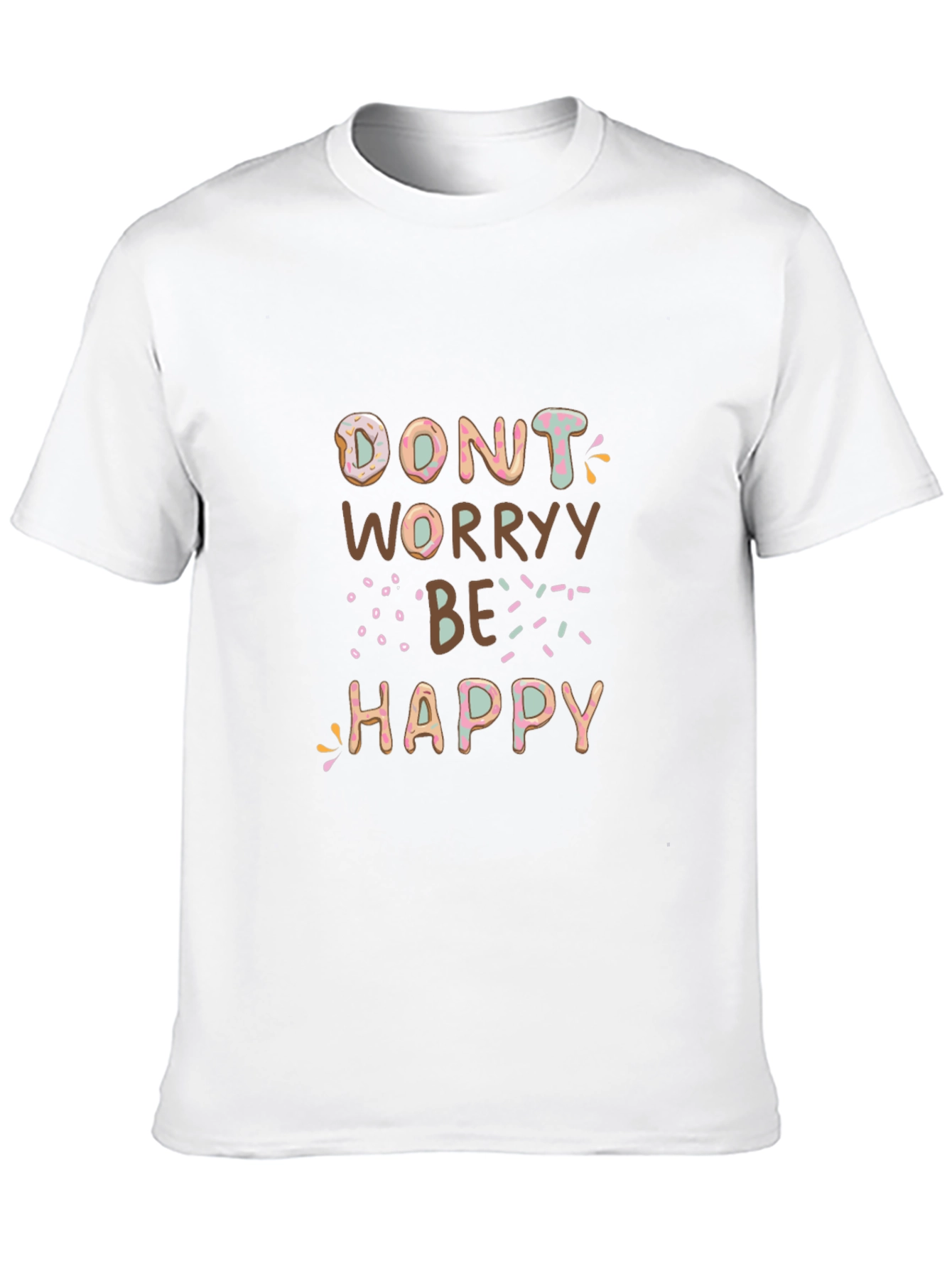 Donut Worry Be Happy Graphic Tee - Unisex