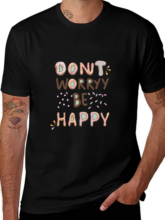 Donut Worry Be Happy Graphic Tee - Unisex