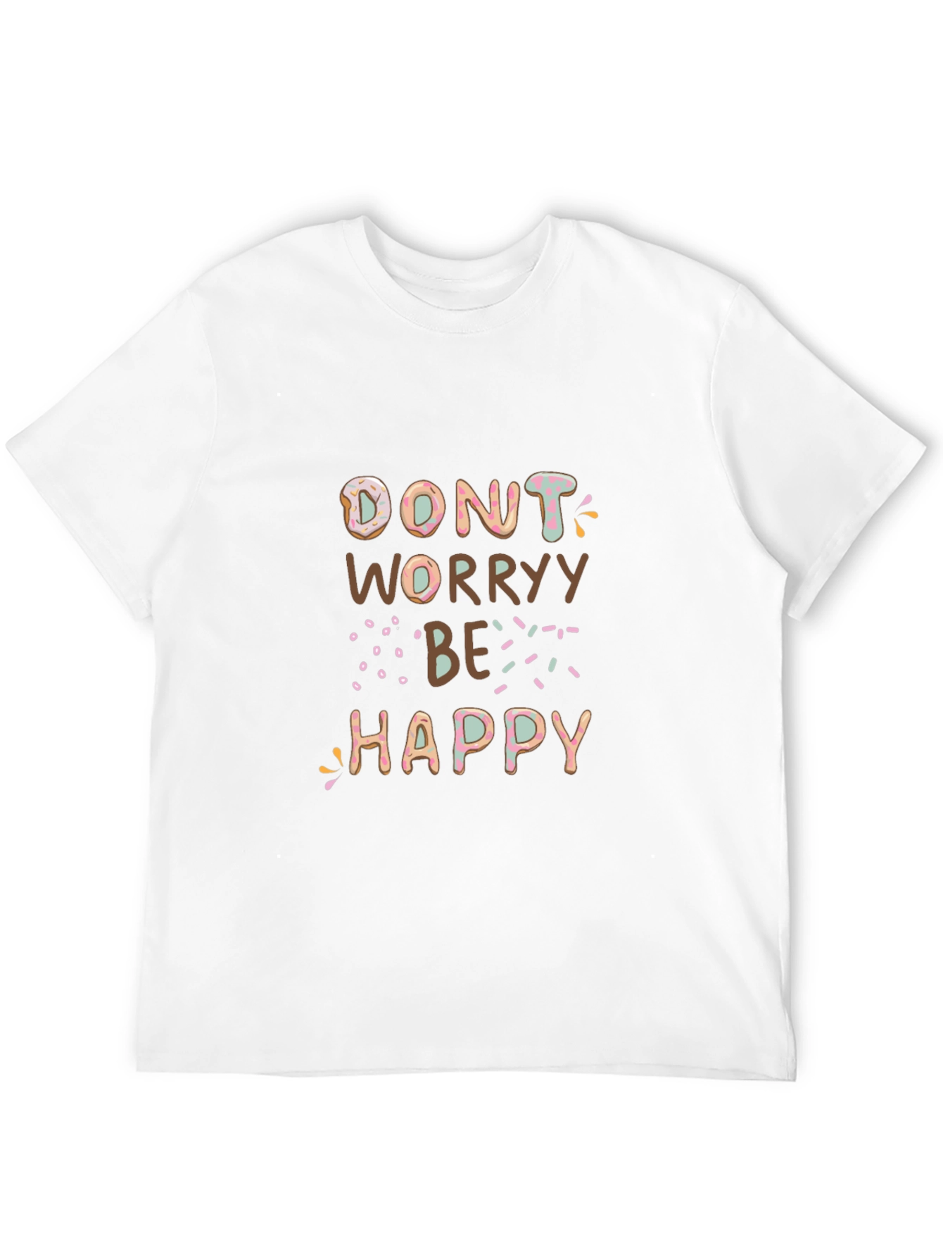 Donut Worry Be Happy Graphic Tee - Unisex
