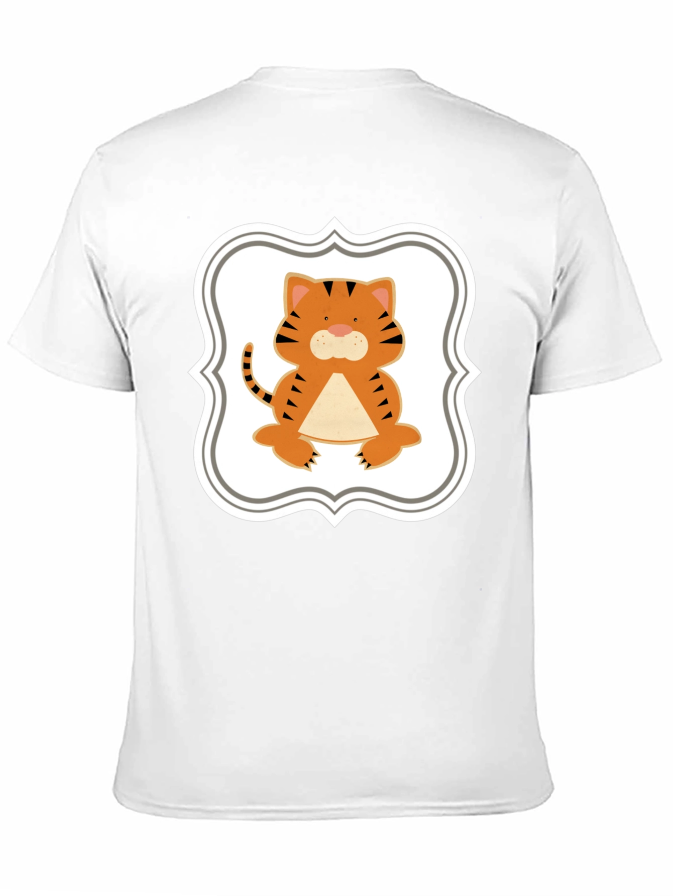 Cute Tiger Graphic Tee - Black Unisex Shirt