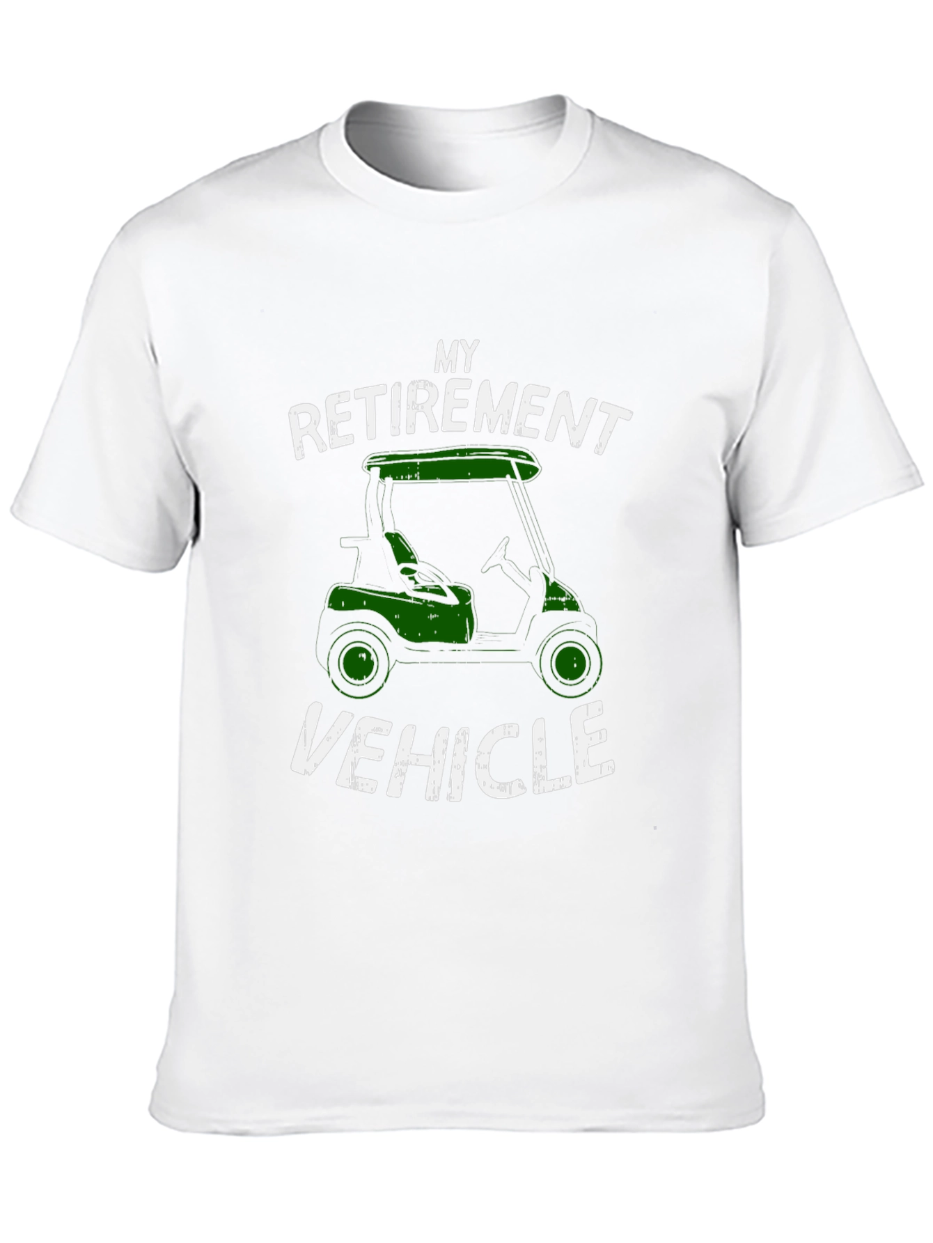 Retirement Vehicle T-Shirt - Golf Cart Design