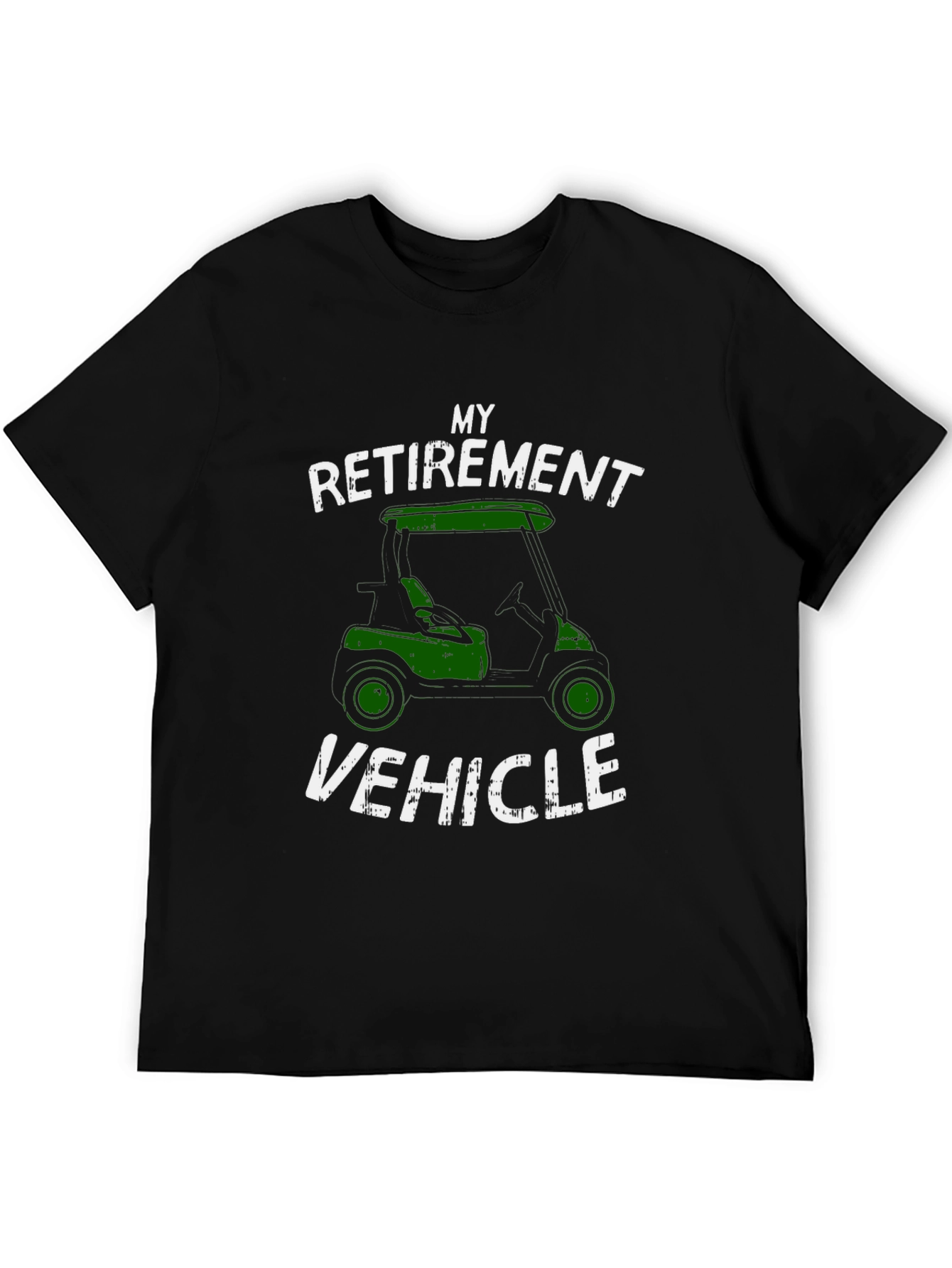 Retirement Vehicle T-Shirt - Golf Cart Design