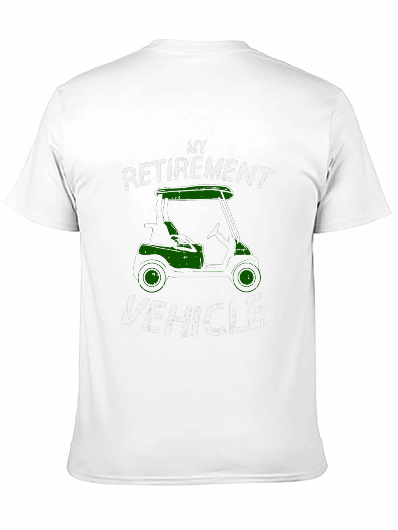 Retirement Vehicle T-Shirt - Golf Cart Design