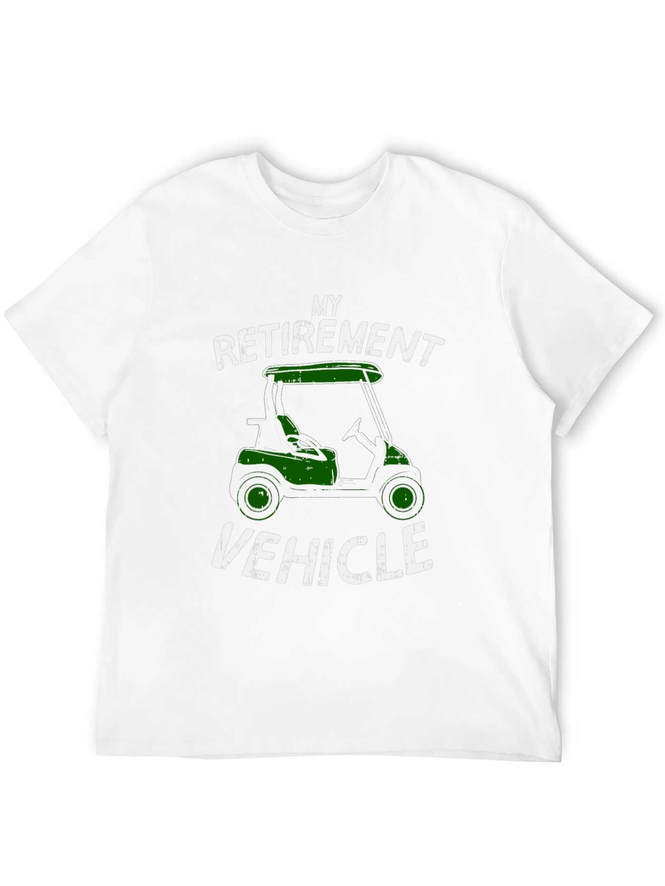 Retirement Vehicle T-Shirt - Golf Cart Design