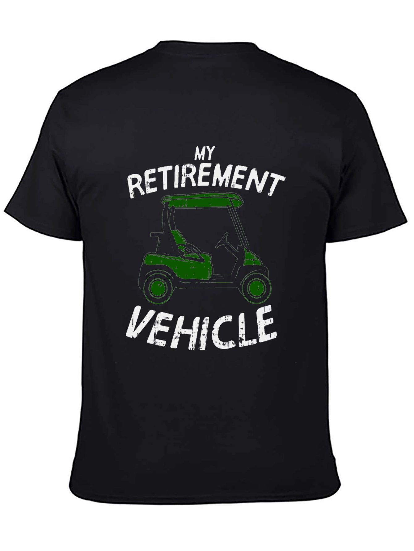 Retirement Vehicle T-Shirt - Golf Cart Design