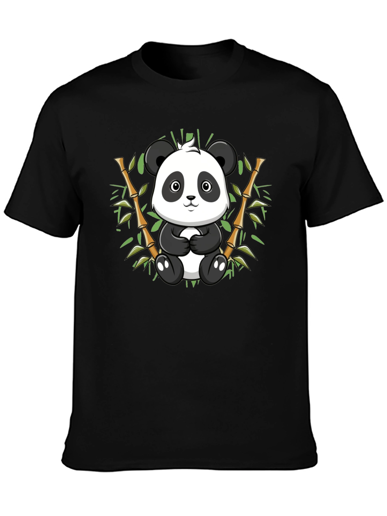Cute Panda Bamboo Graphic Tee