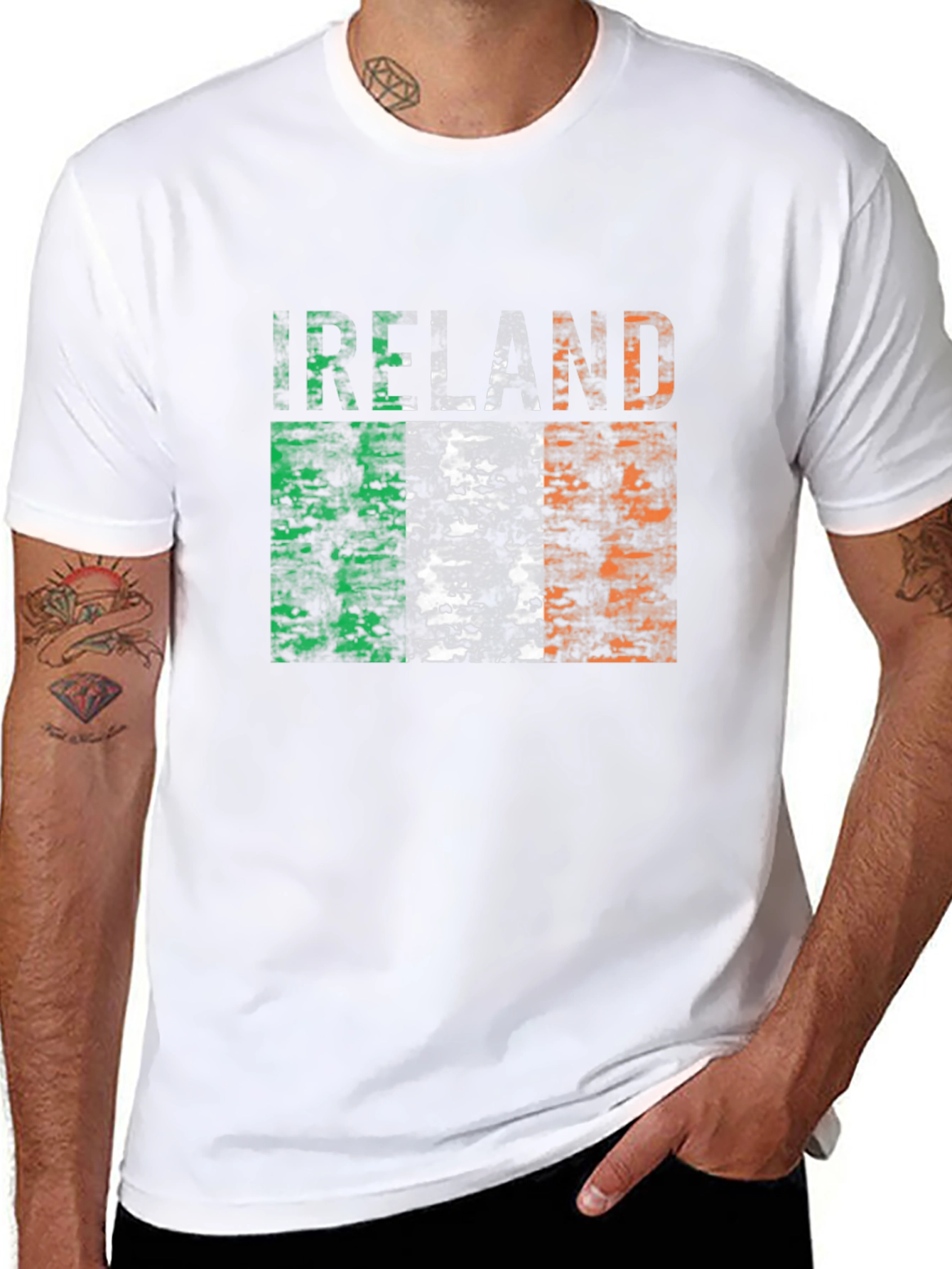 Ireland Flag T-Shirt - Distressed Irish Pride