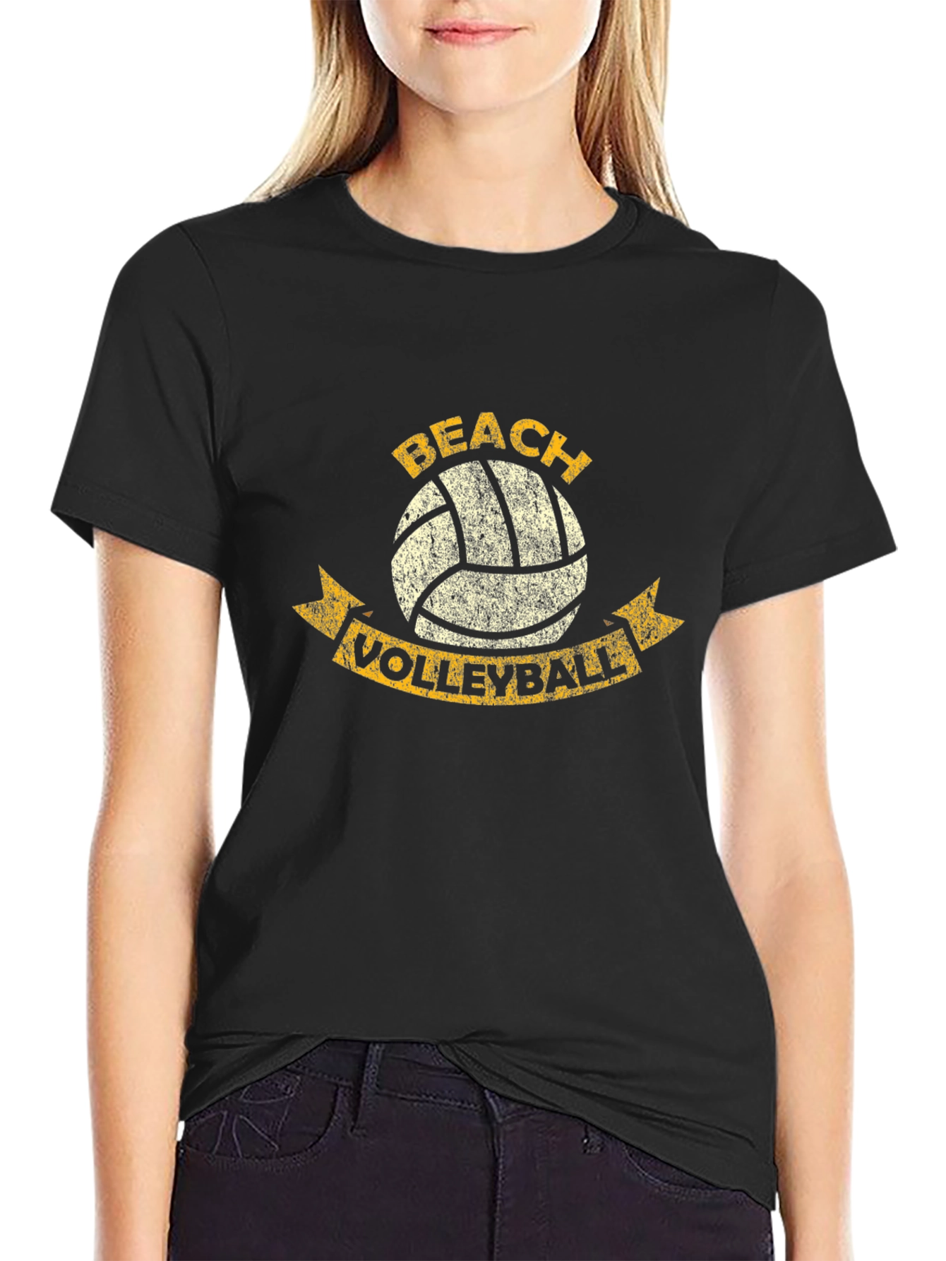 Beach Volleyball Graphic T-Shirt