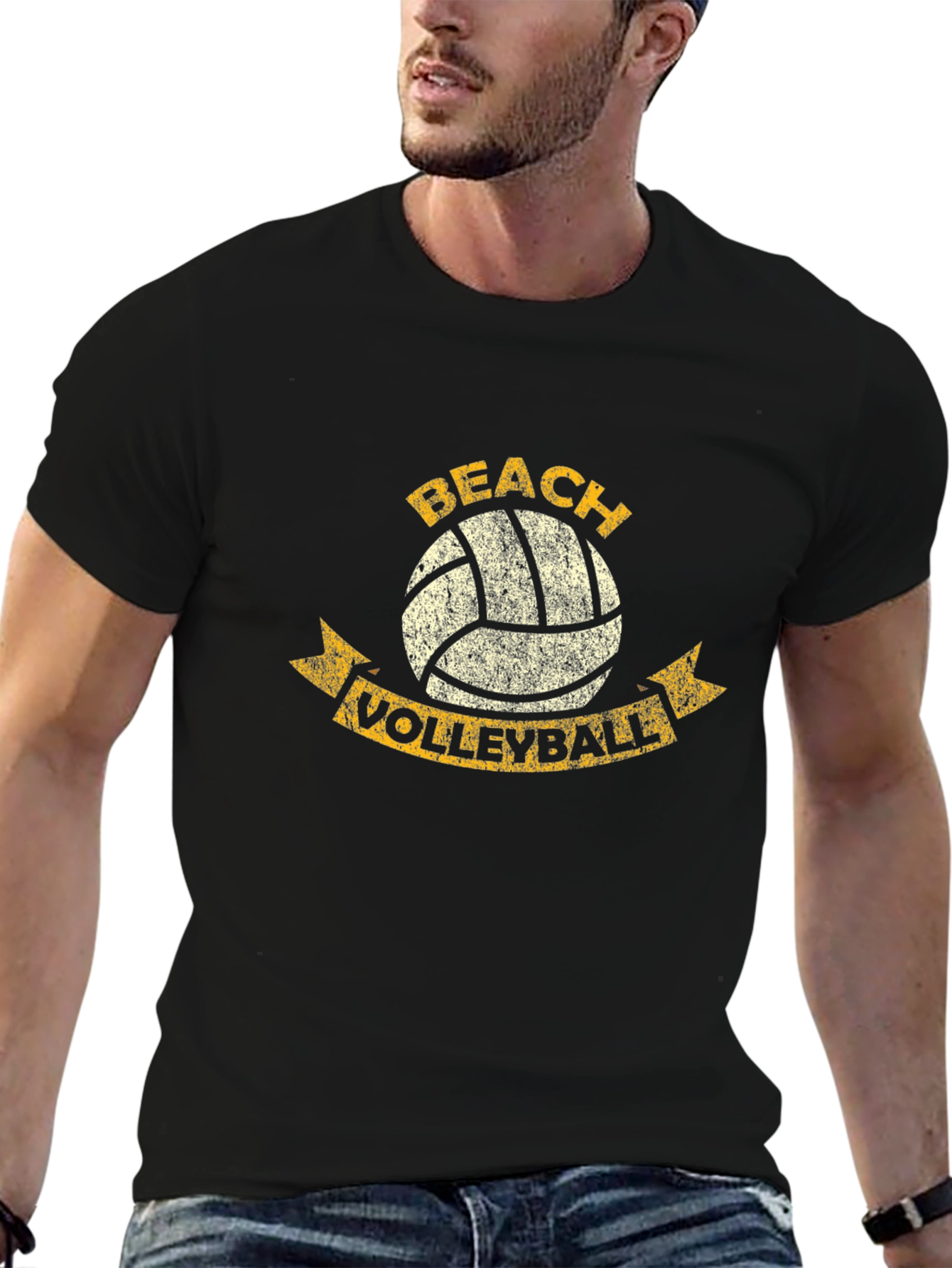Beach Volleyball Graphic T-Shirt