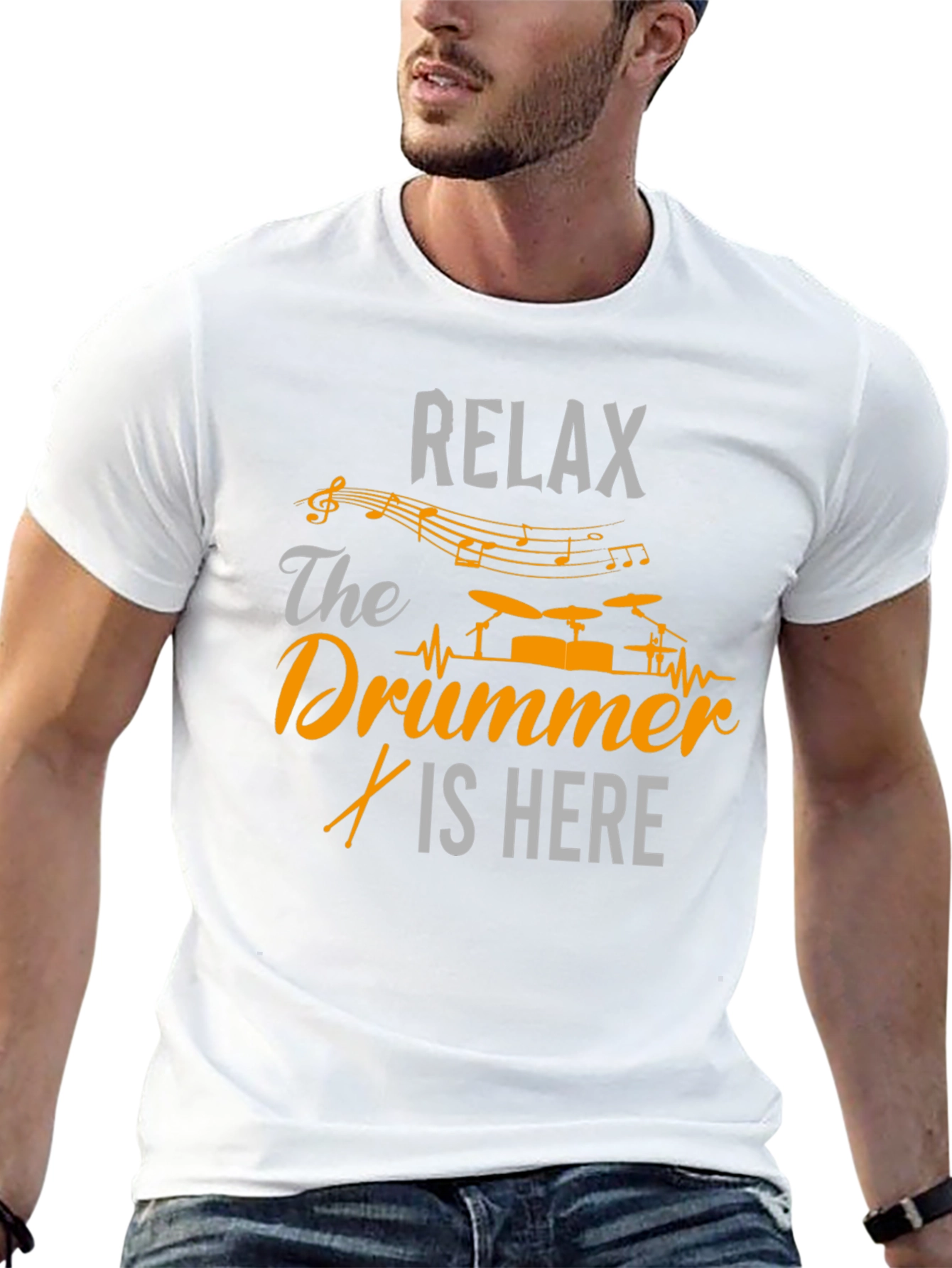Relax The Drummer Is Here - Graphic T-Shirt