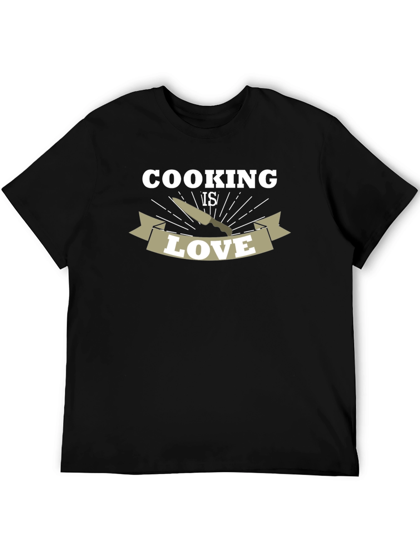 Cooking is Love Black T-Shirt