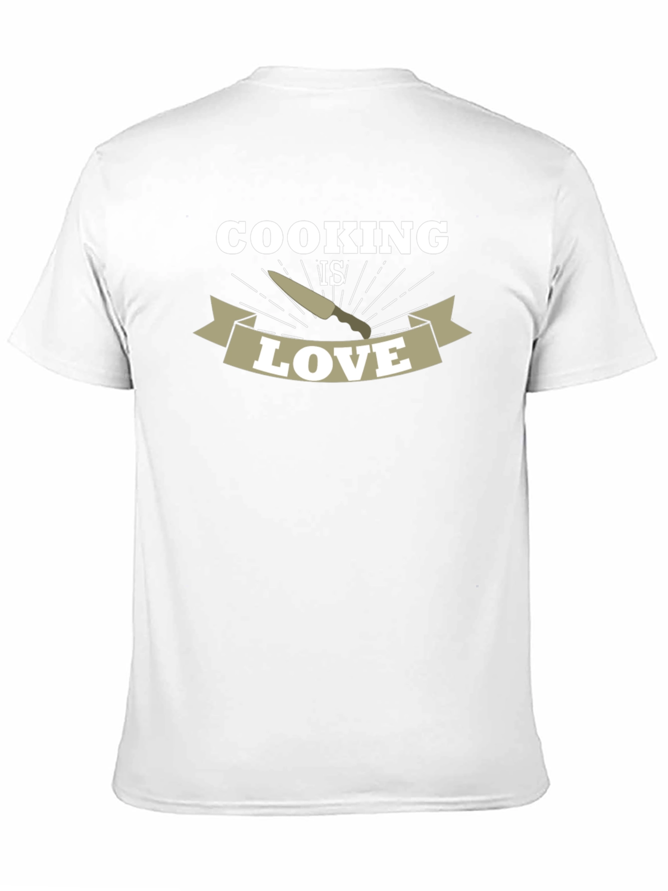Cooking is Love Black T-Shirt