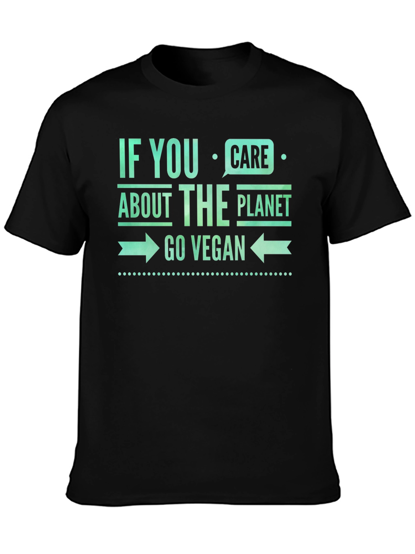 Go Vegan Planet Care Graphic Tee